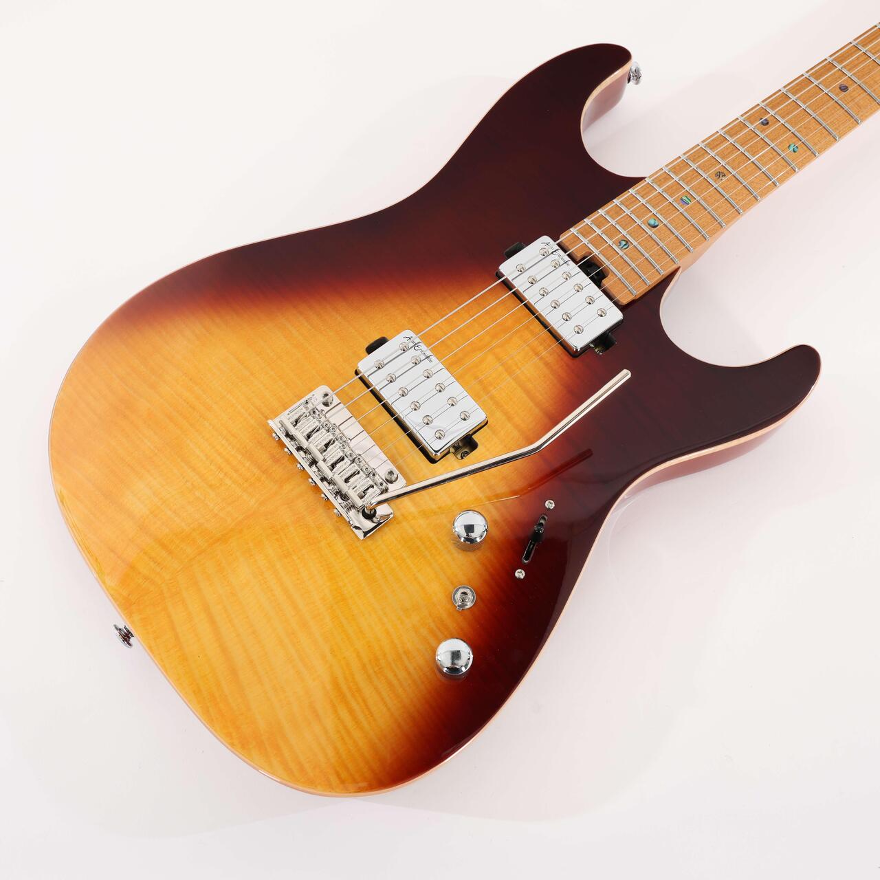 Soloking MS-1 Custom Electric Guitar with Flame Maple Top in Fire Wakesurf - MS-1CUSTOM-FW (5).jpg