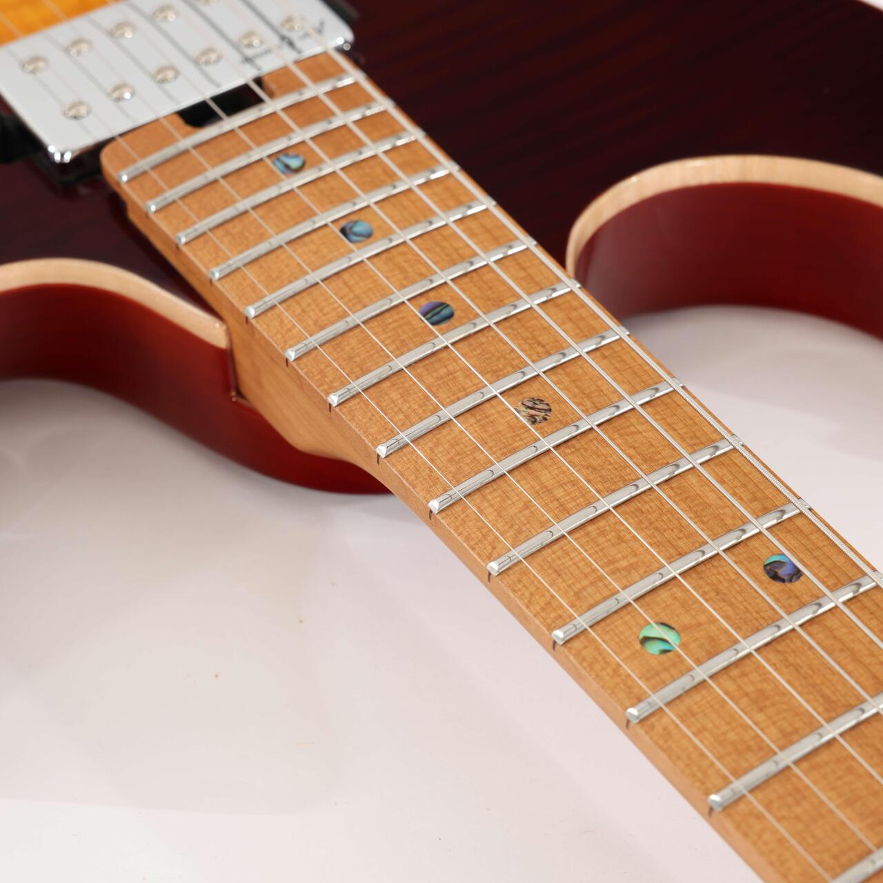 Soloking MS-1 Custom Electric Guitar with Flame Maple Top in Fire Wakesurf - MS-1CUSTOM-FW (9).jpg