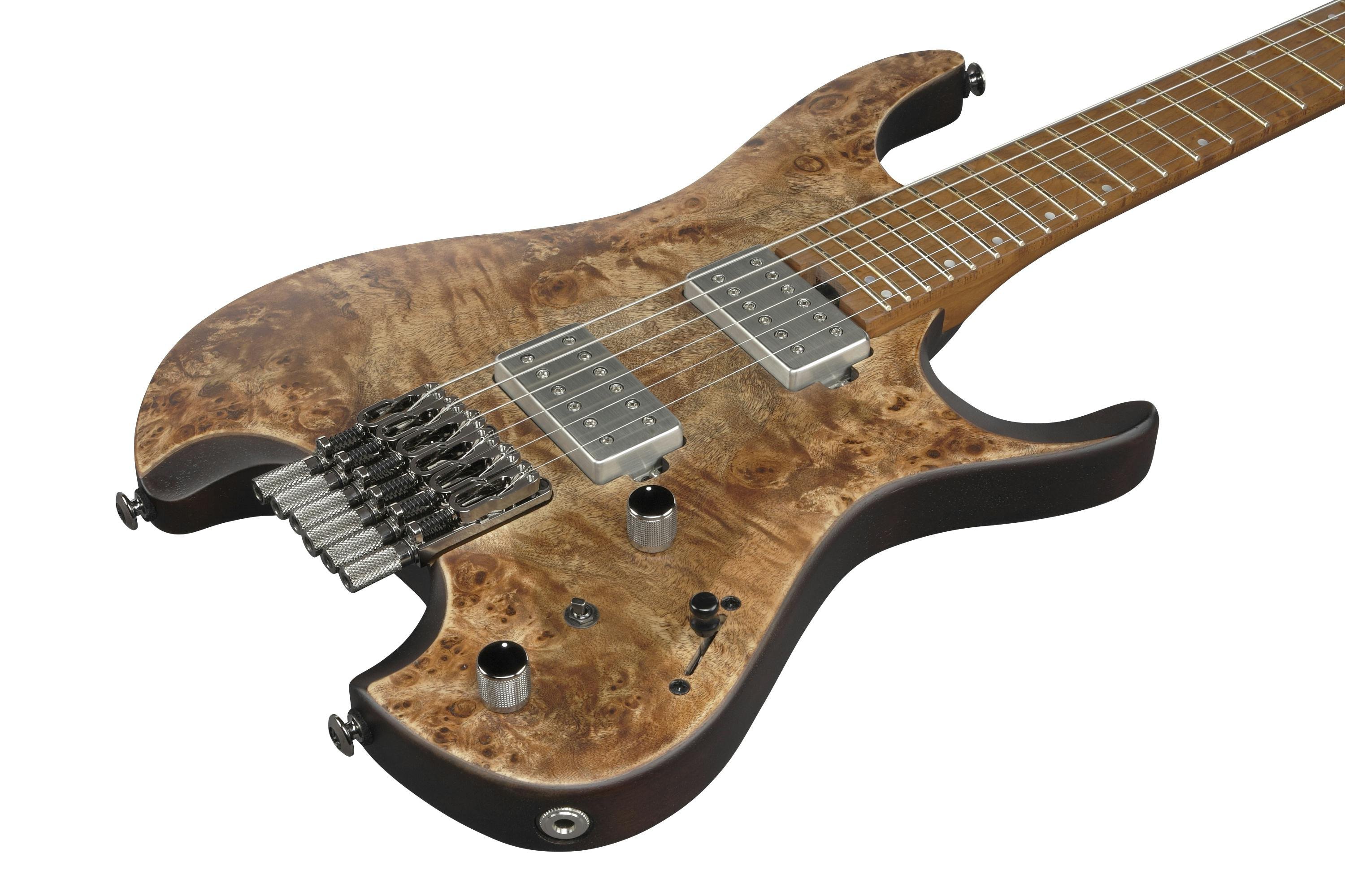 Ibanez Q52PB-ABS Q Series Headless Electric Guitar in Antique Brown Stained - Q52PB-ABS-Ibanez-Q52PB-ABS-Q-Series-Headless-Electric-Guitar-Antique-Brown-Body-Angle.jpg