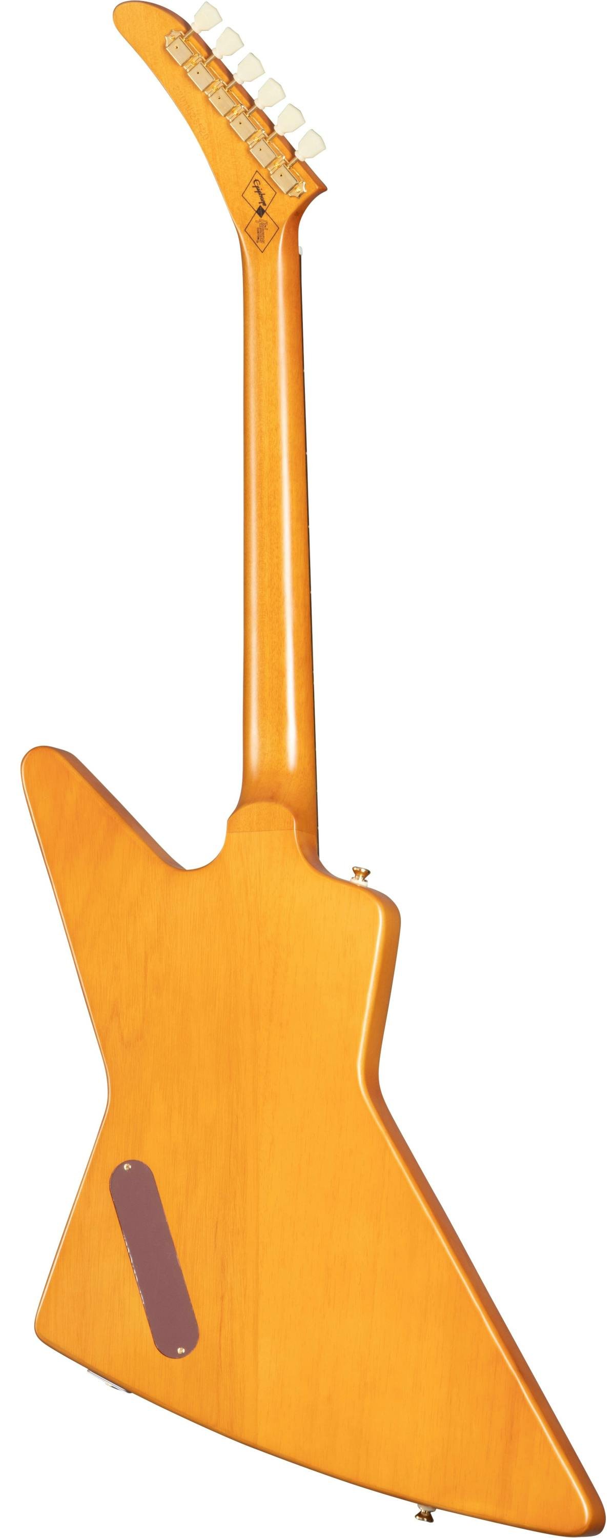 Epiphone 1958 Korina Explorer Electric Guitar in Aged Natural with White Pickguard - IGCKEXWANAGH1-Epiphone-1958-Korina-Explorer-Back.jpg