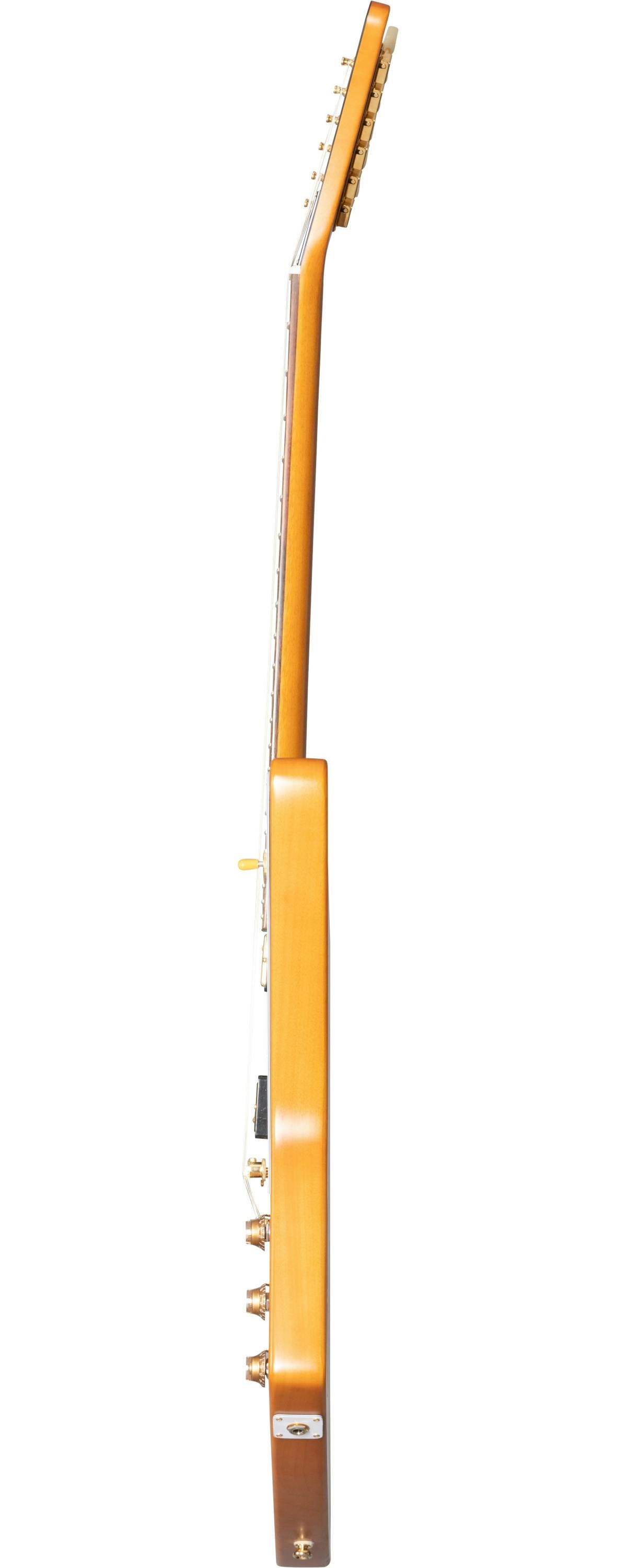 Epiphone 1958 Korina Explorer Electric Guitar in Aged Natural with White Pickguard - IGCKEXWANAGH1-Epiphone-1958-Korina-Explorer-Side.jpg