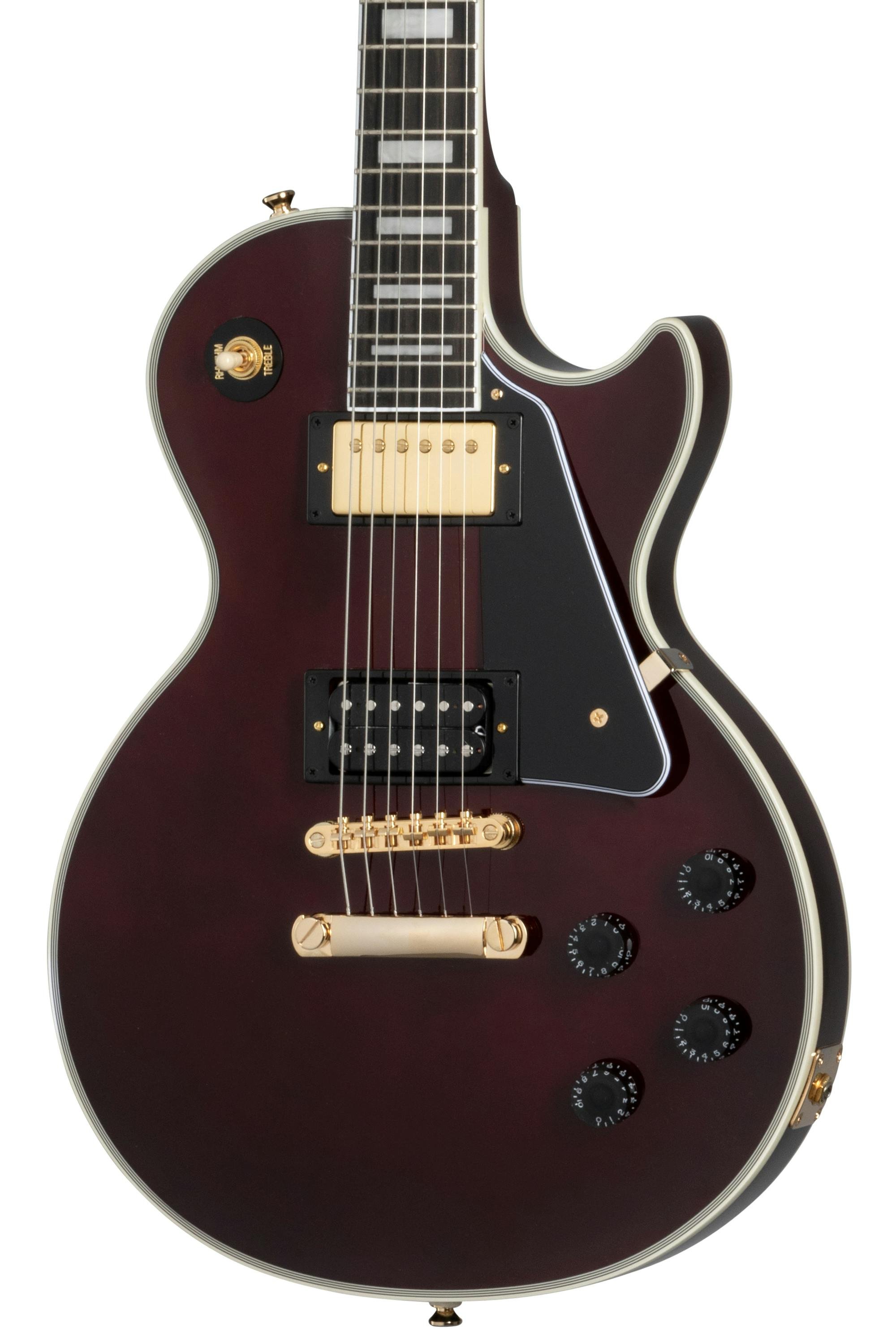 Epiphone Artist Jerry Cantrell Signature "Wino" Les Paul Custom Electric Guitar in Dark Wine Red - 507486-Epiphone-Jerry-Cantrell-Wino-Les-Paul-Custom-Red-Body.jpg