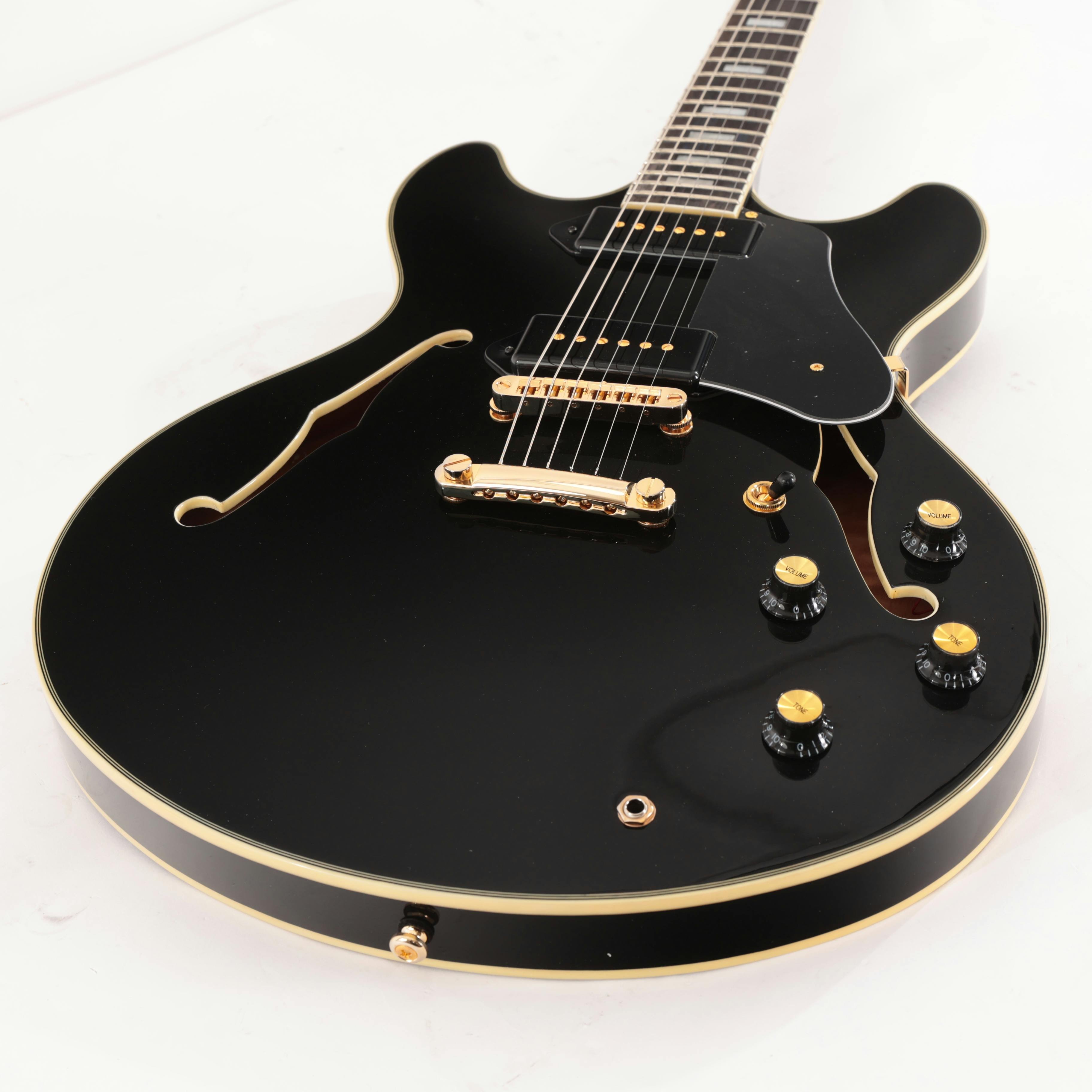 Sire Larry Carlton H7V Semi-Hollow Electric Guitar in Black