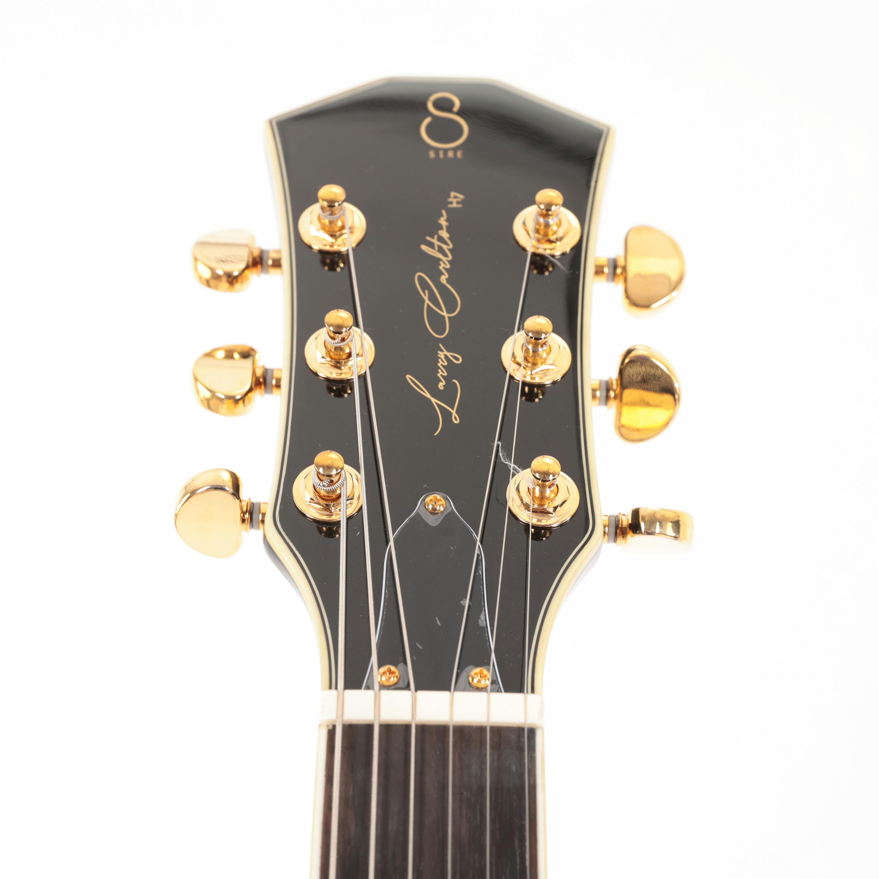 Sire Larry Carlton H7V Semi-Hollow Electric Guitar in Black - H7VBK-Sire-Larry-Carlton-H7V-Semi-Hollow-Electric-Guitar-in-Black-Headstock.jpg