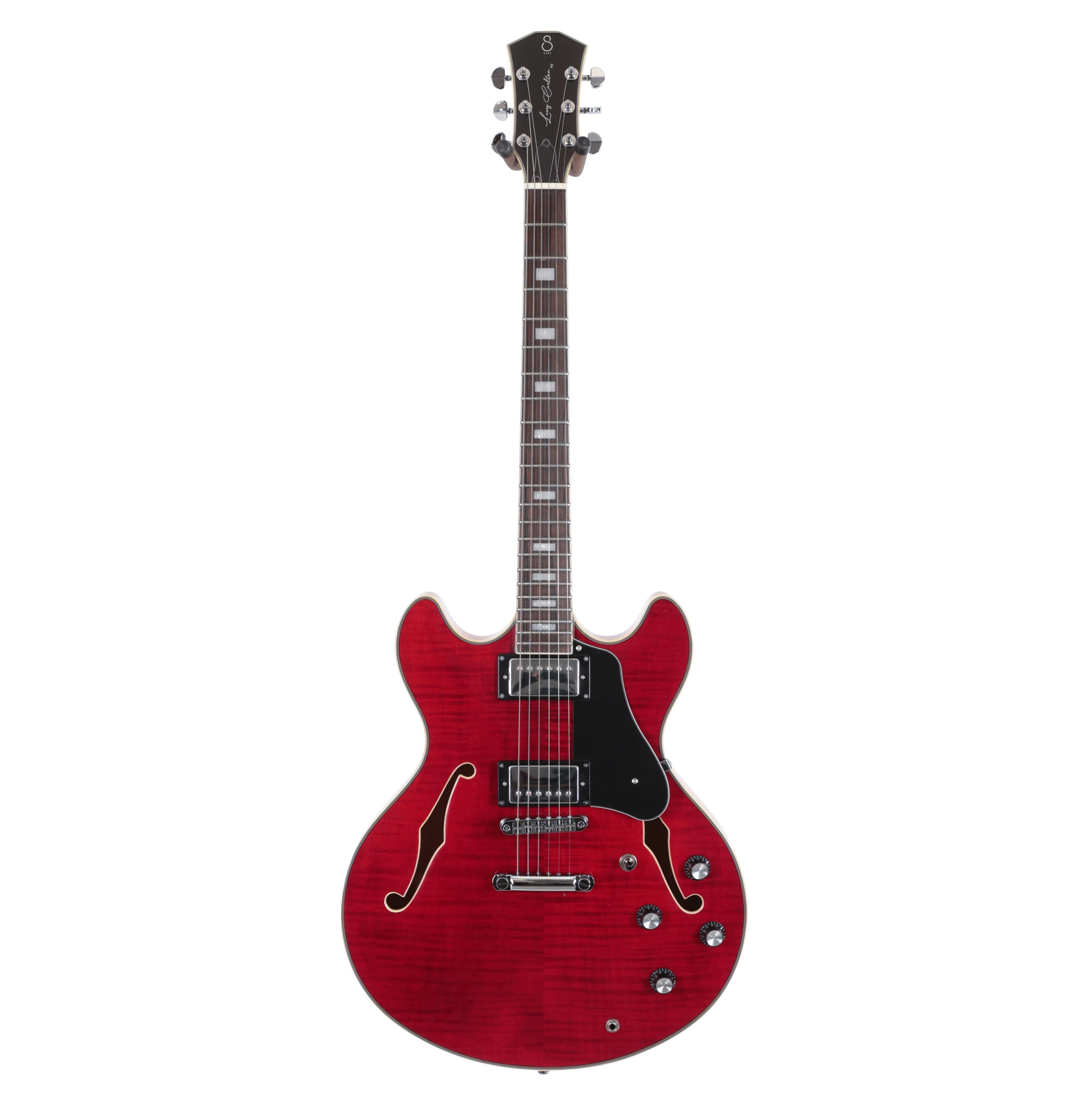 Sire Larry Carlton H7 Semi-Hollow Electric Guitar in See Through Red - H7STR-H7STR-3.jpg