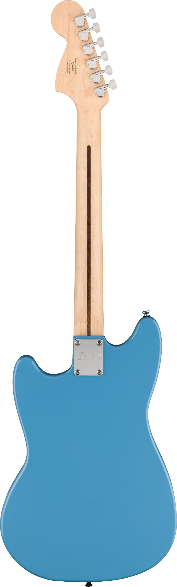 Squier Sonic Mustang HH Electric Guitar in California Blue - 0373701526-Squier-Sonic-Mustang-HH-California-Blue-Back.jpg