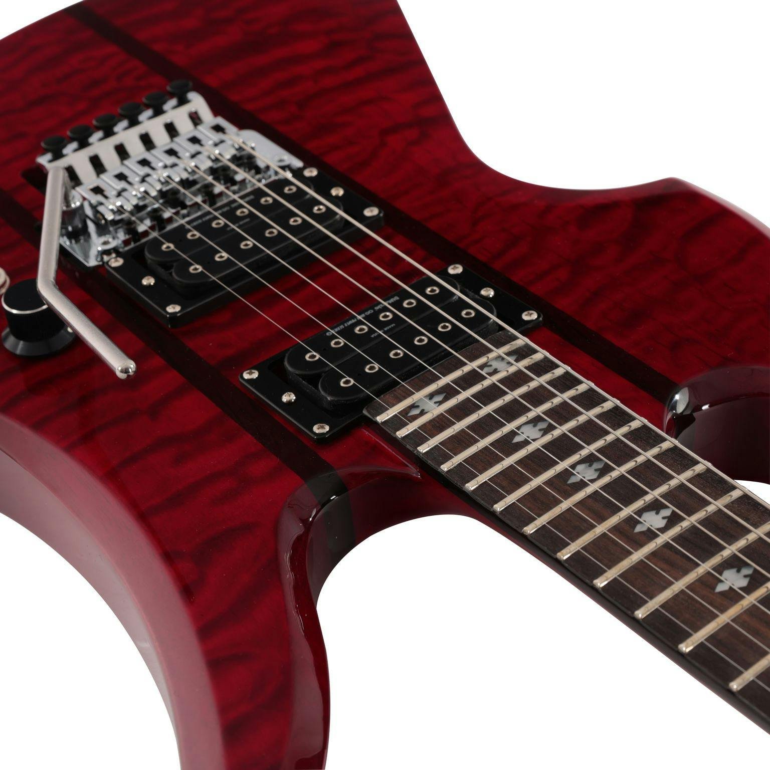 BC Rich Legacy Series Mockingbird ST Electric Guitar with Floyd Rose in Transparent Red - MGSTLETR-2.jpg
