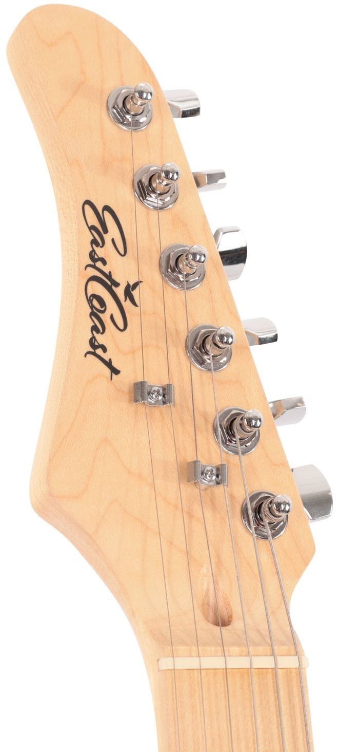 EastCoast ST1 Left Handed Electric Guitar in Black - Andertons