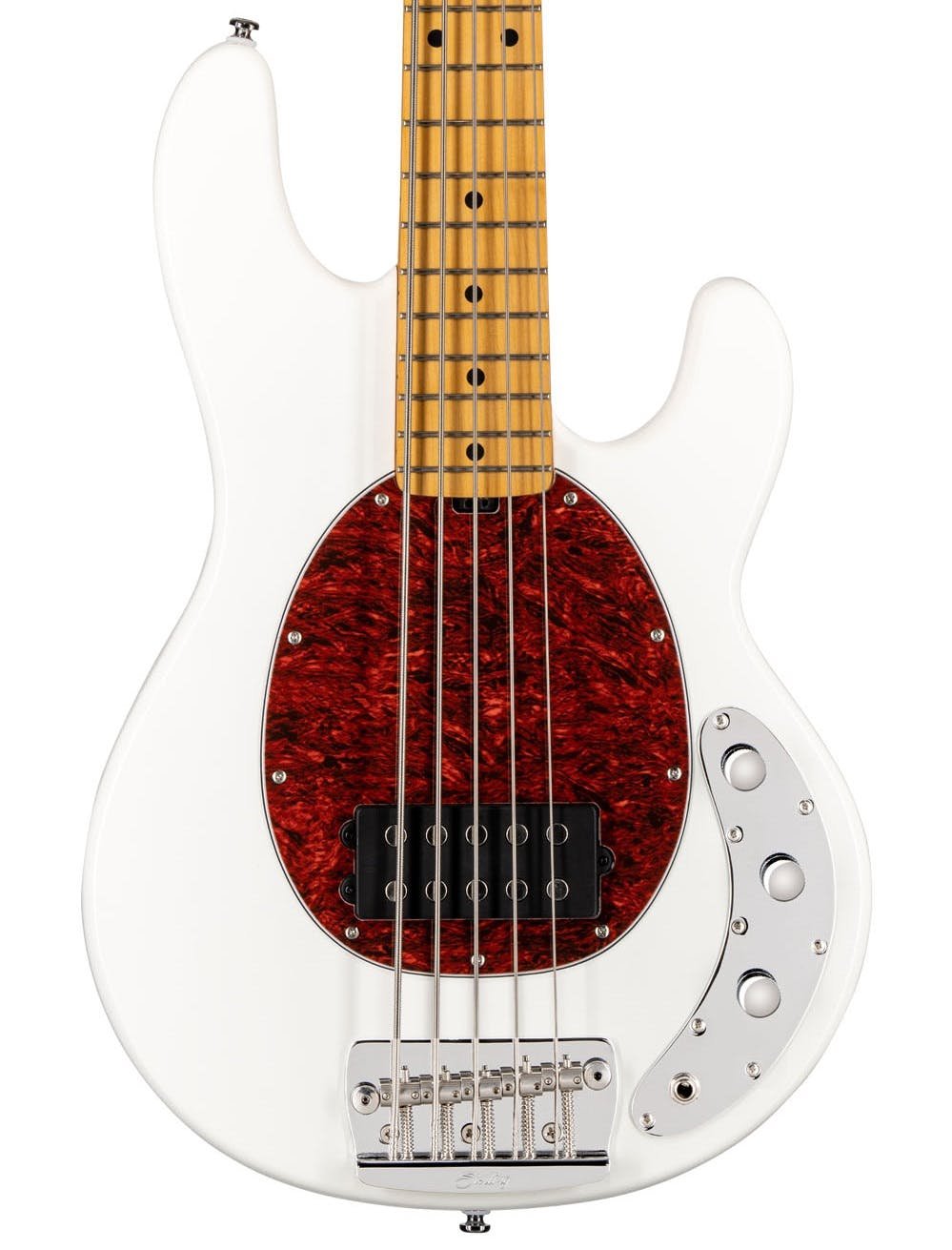 Sterling by Music Man Stingray 5-String in Classic Olympic White - RAY25CAOWHM1-ST-RAY25CA-OWH-M1-FRONT-BODY.jpg