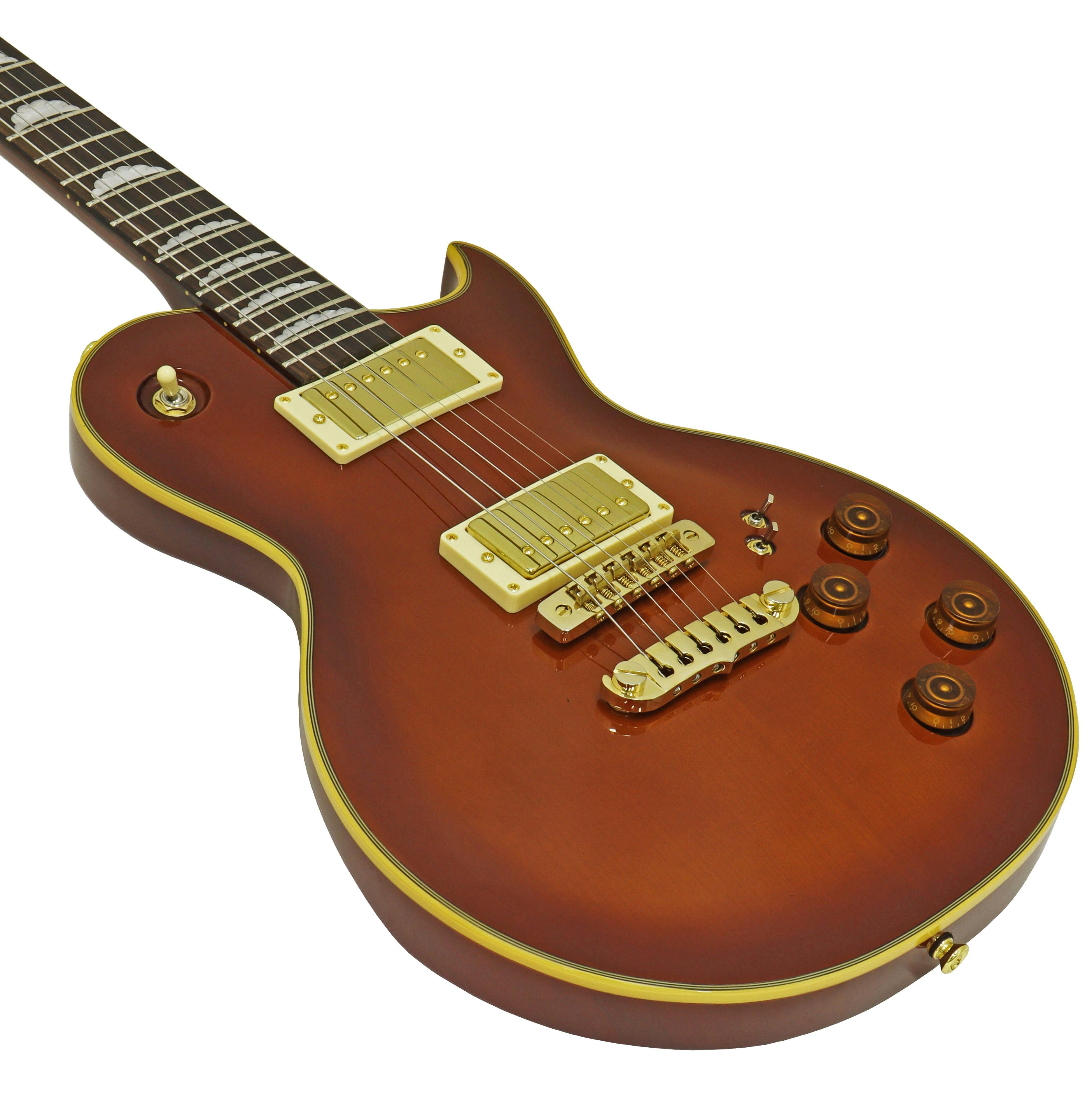 Aria PE-F80 Electric Guitar in Stained Brown - PE-F80-SBR-pef80_sbr_body_3.jpg