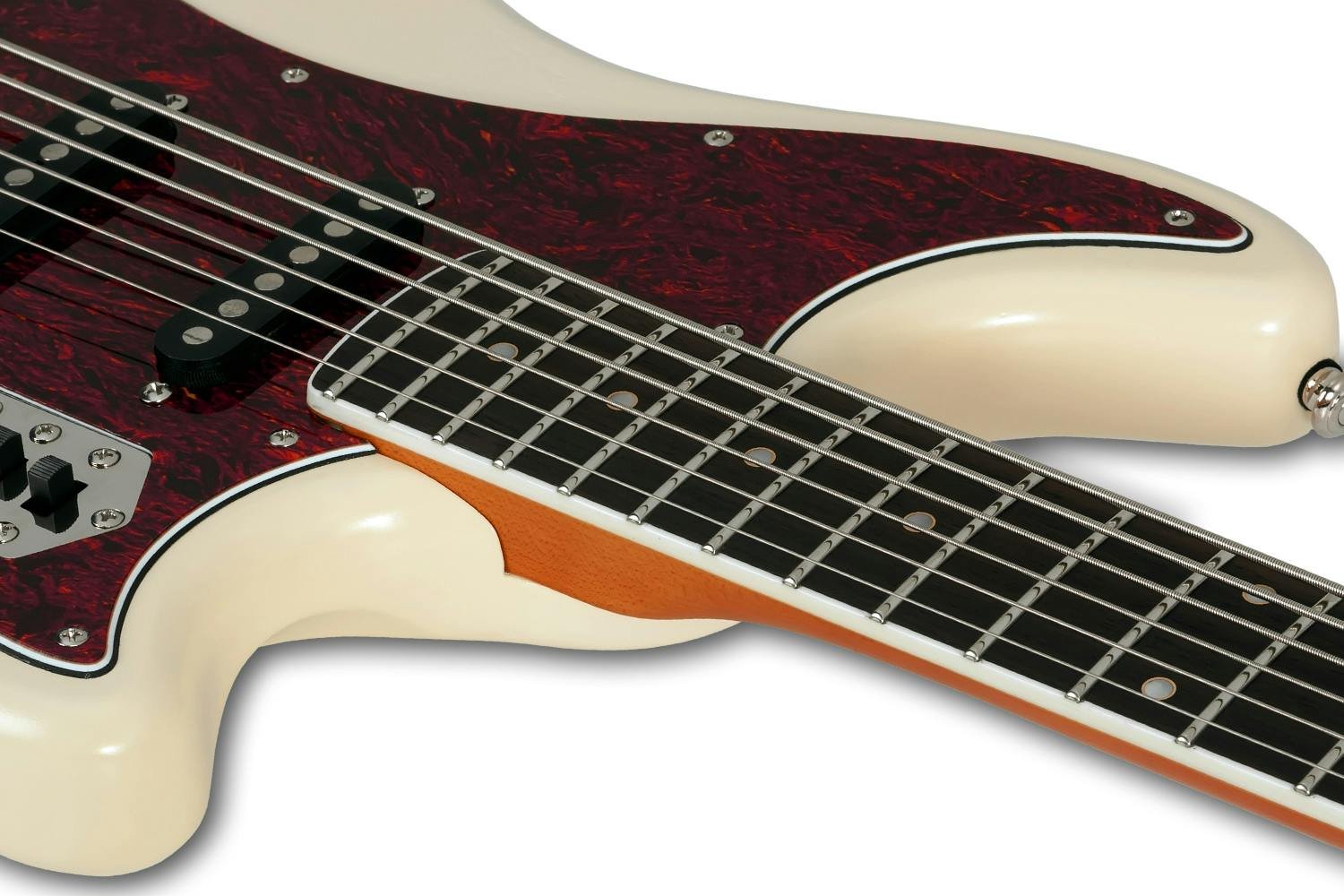 Schecter Hellcat VI Bass Guitar in Ivory Pearl - 337402-HELLCAT VI  IVYP NECK JOINT TOP.jpg