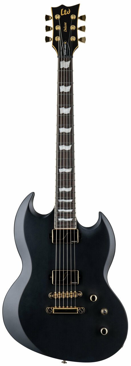 ESP LTD Viper-1000 Electric Guitar in Vintage Black - 10011377-VIPER-1000_VB_FRONT.jpg