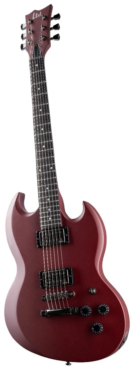 ESP LTD Lars Frederiksen Volsung Electric Guitar in Oxblood Satin - 10011999-esp-oxblood-angle.jpg