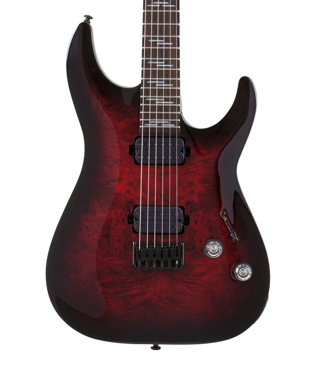 Schecter Omen Elite 6 in Black Cherry Burst - 408866-OMEN ELITE-6 BCHB 2450 HERO.jpg