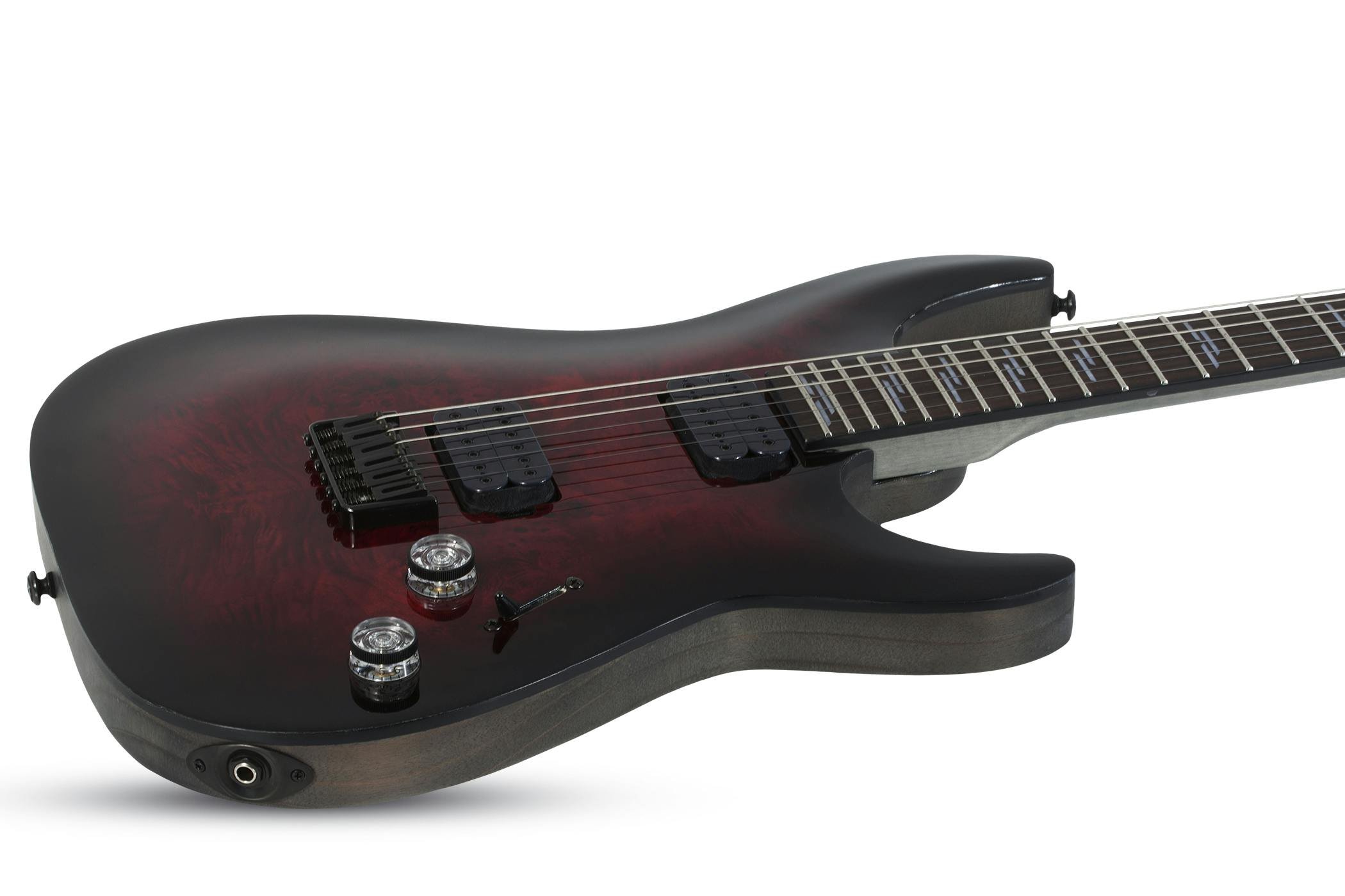 Schecter Omen Elite 6 in Black Cherry Burst - 408874-OMEN ELITE-6 BCHB 2450 MF TILT.jpg