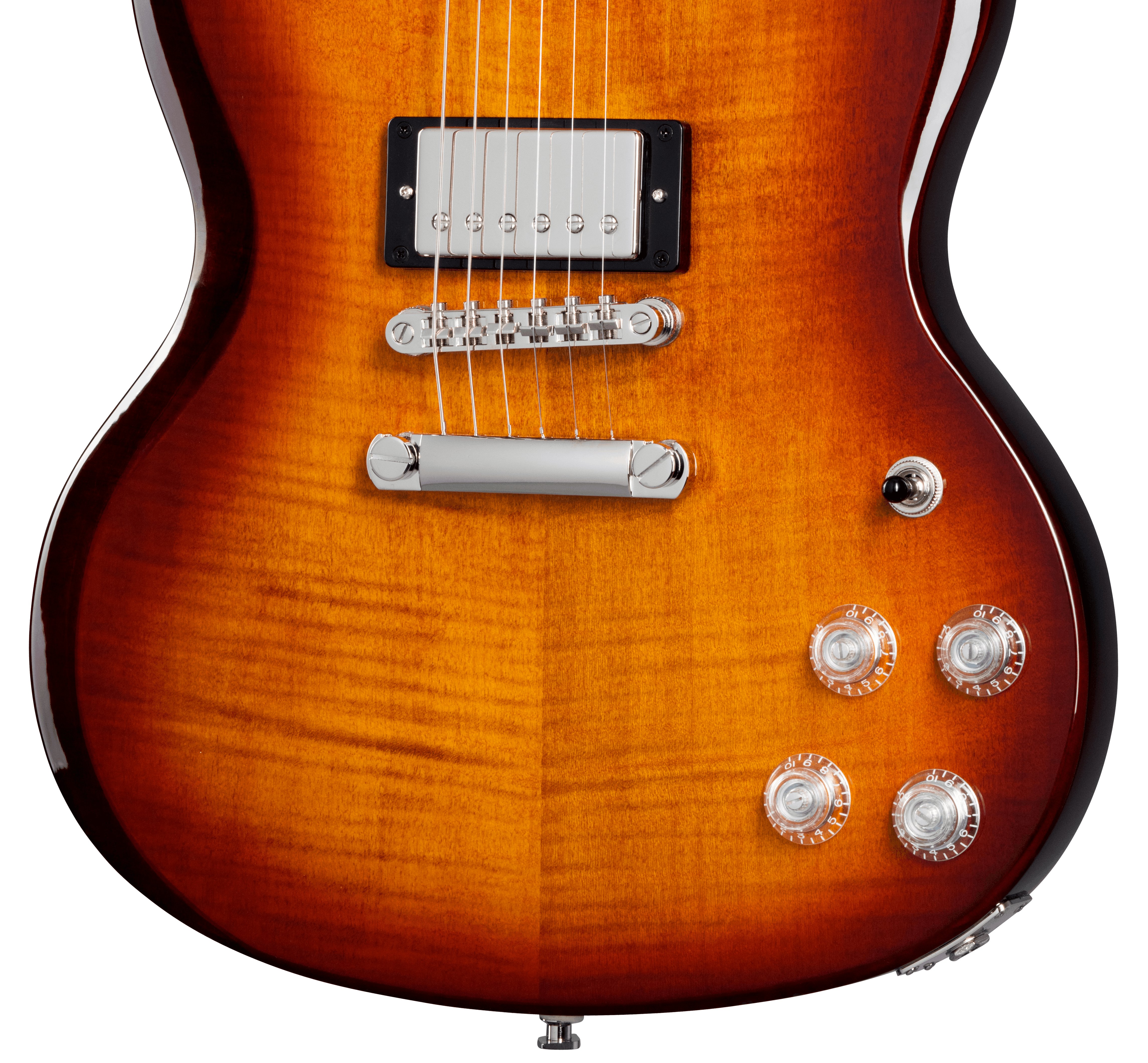 Epiphone SG Modern Figured Electric Guitar in Mojave Burst - EISMMOBNH1-Epiphone-SG-Modern-Figured-Electric-Guitar-in-Mojave-Burst-Controls.jpg