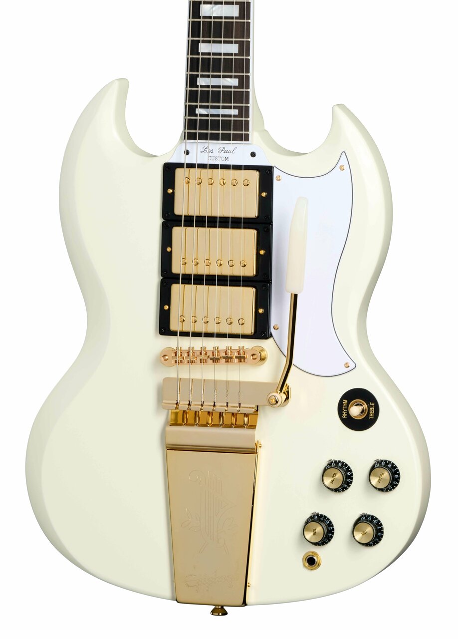 Epiphone Inspired by Gibson Custom 1963 Les Paul SG Custom Electric Guitar with Maestro Vibrola in Classic White - ECSGC63CWVGM1-ECSGC63CWGM1_body.jpg