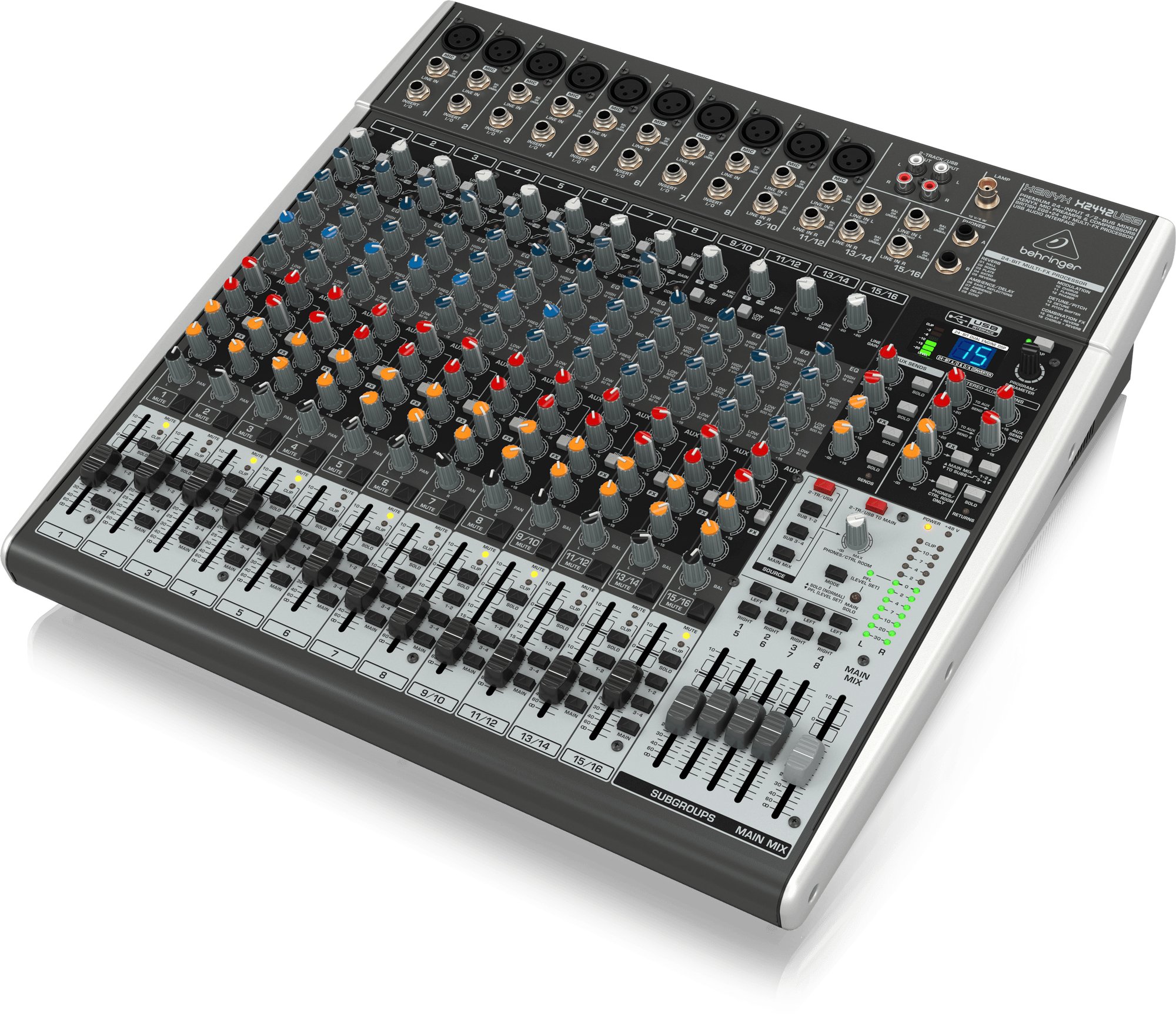 Behringer Xenyx X2442USB Analog Mixer with Effects - andertons-cas