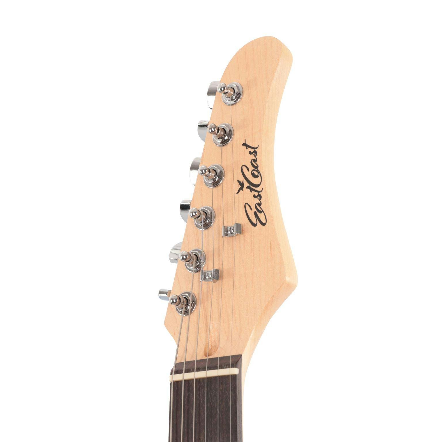 EastCoast ST1 Electric Guitar in 3 Tone Sunburst with Rosewood Fretboard - EC-ST1-3TS-Eastcoast-ST1-Electric-Guitar-in-Tone-Sunburst-Headstock.jpg