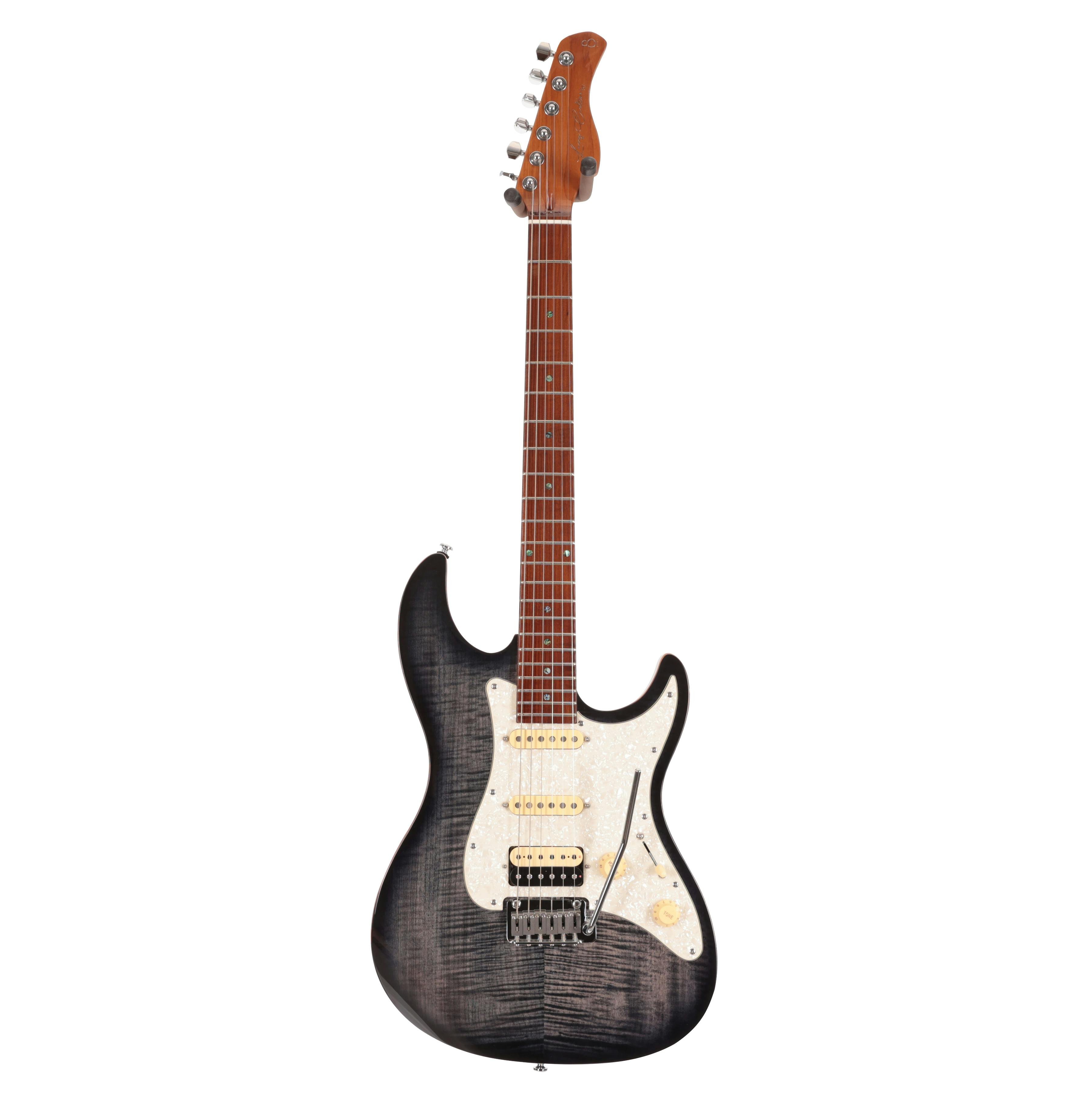 Sire Larry Carlton S7 FM Electric Guitar in Transparent Black