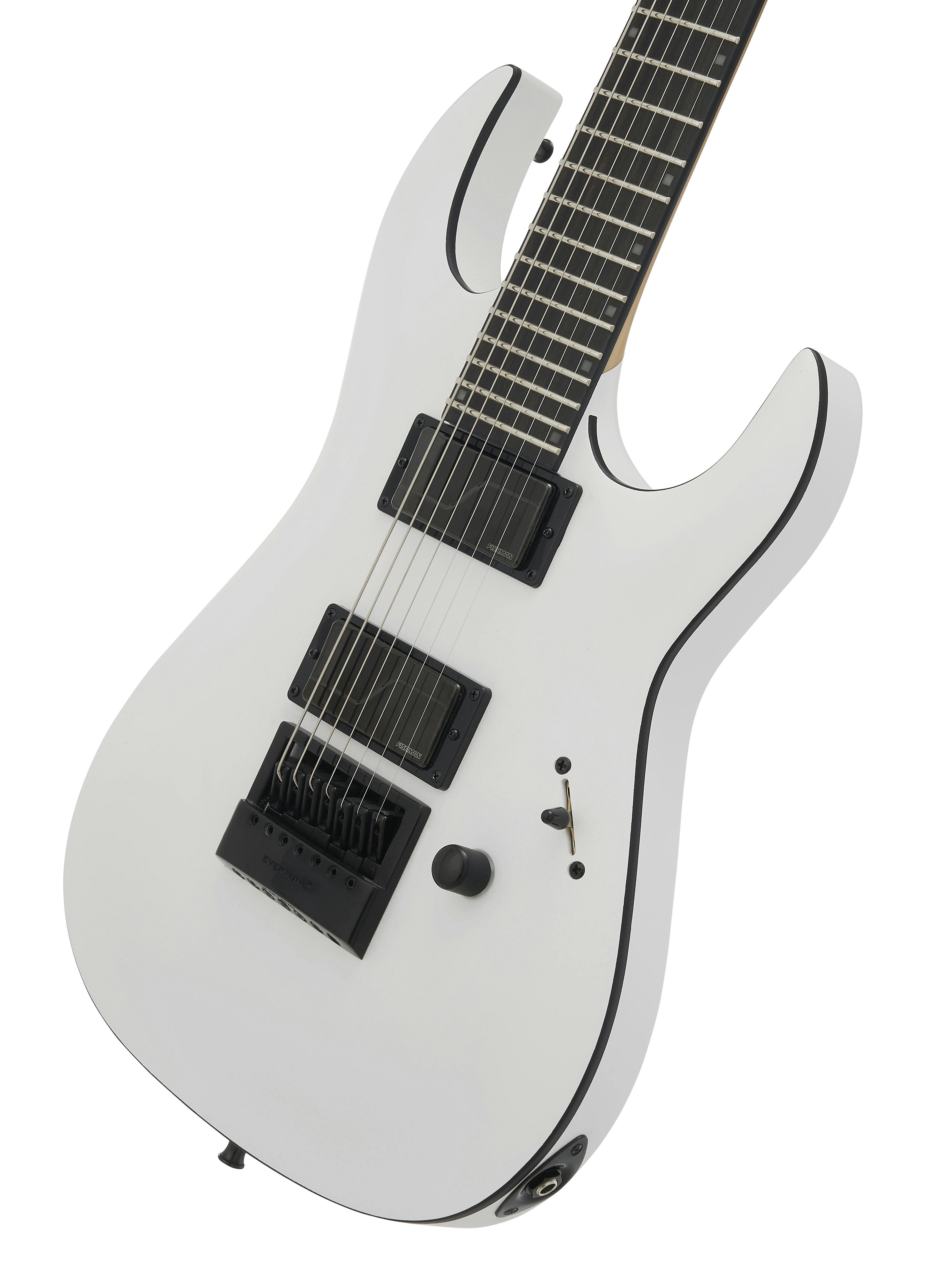 BC Rich Andy James Signature Assassin 7 String Electric Guitar in Satin White - OUTLAW724ETAJWH-bc-rich-outlaw-electric-guitar-white-angle.jpg