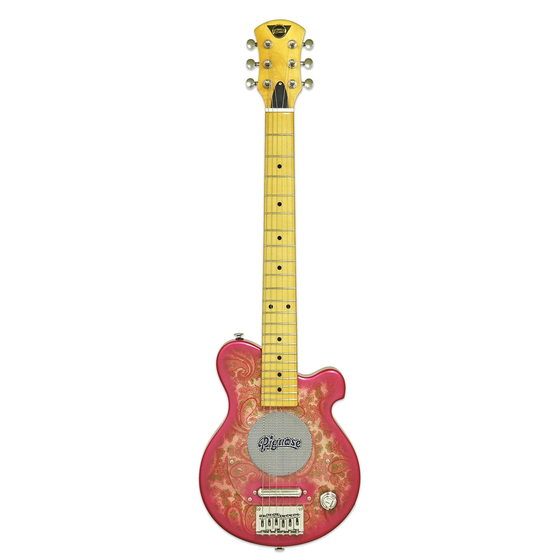 Pignose PGG-200PL Electric Guitar with Built-in Amplifier in Pink Paisley - PGG-200PL-PKPL-2.jpg