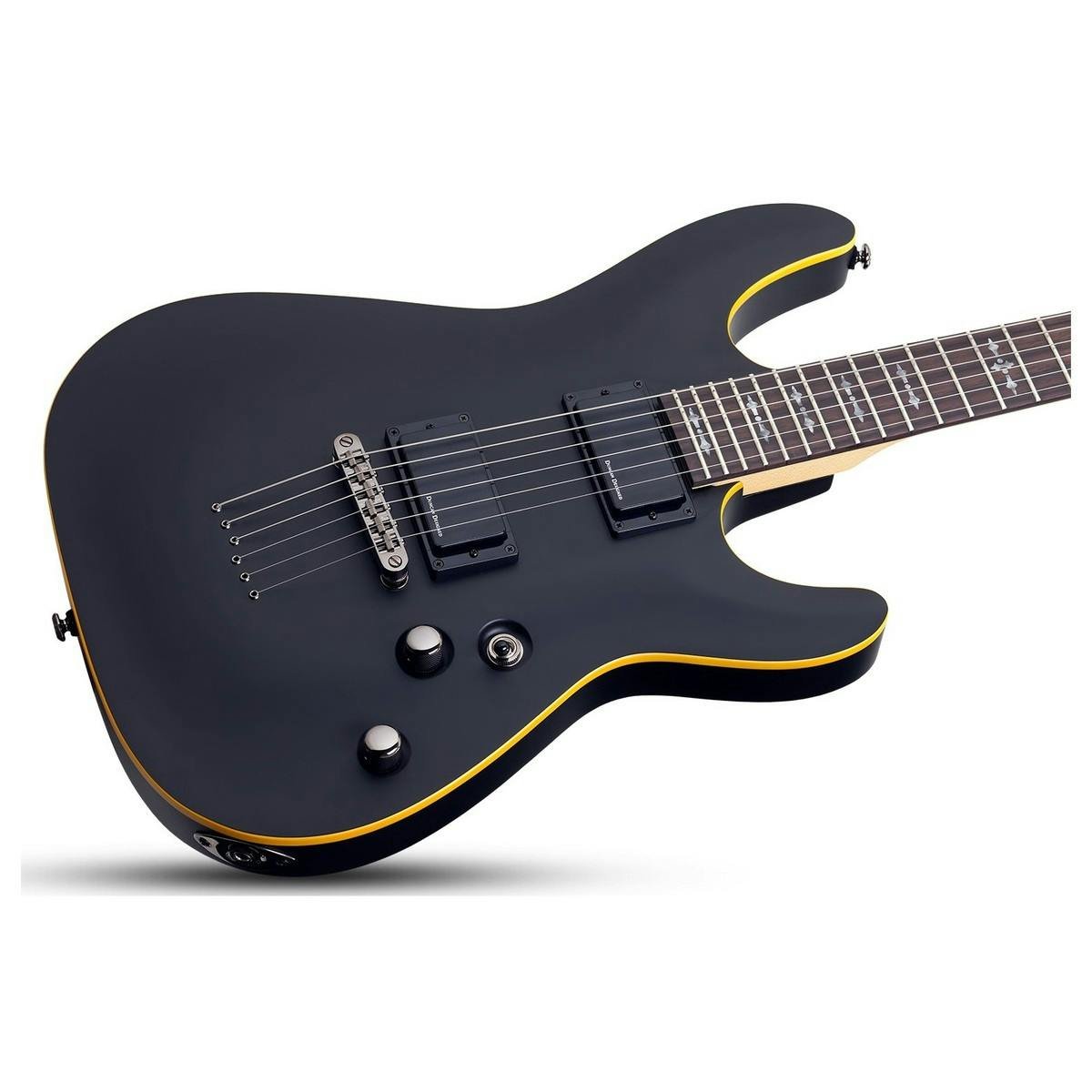 Schecter Demon 6 in Aged Black Satin - Andertons Music Co.