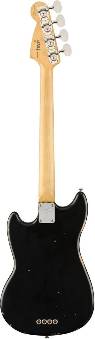 Fender JMJ Signature Road Worn Mustang Bass Guitar in Black - 373432-Fender JMJ Mustang Bass Black 3.jpg