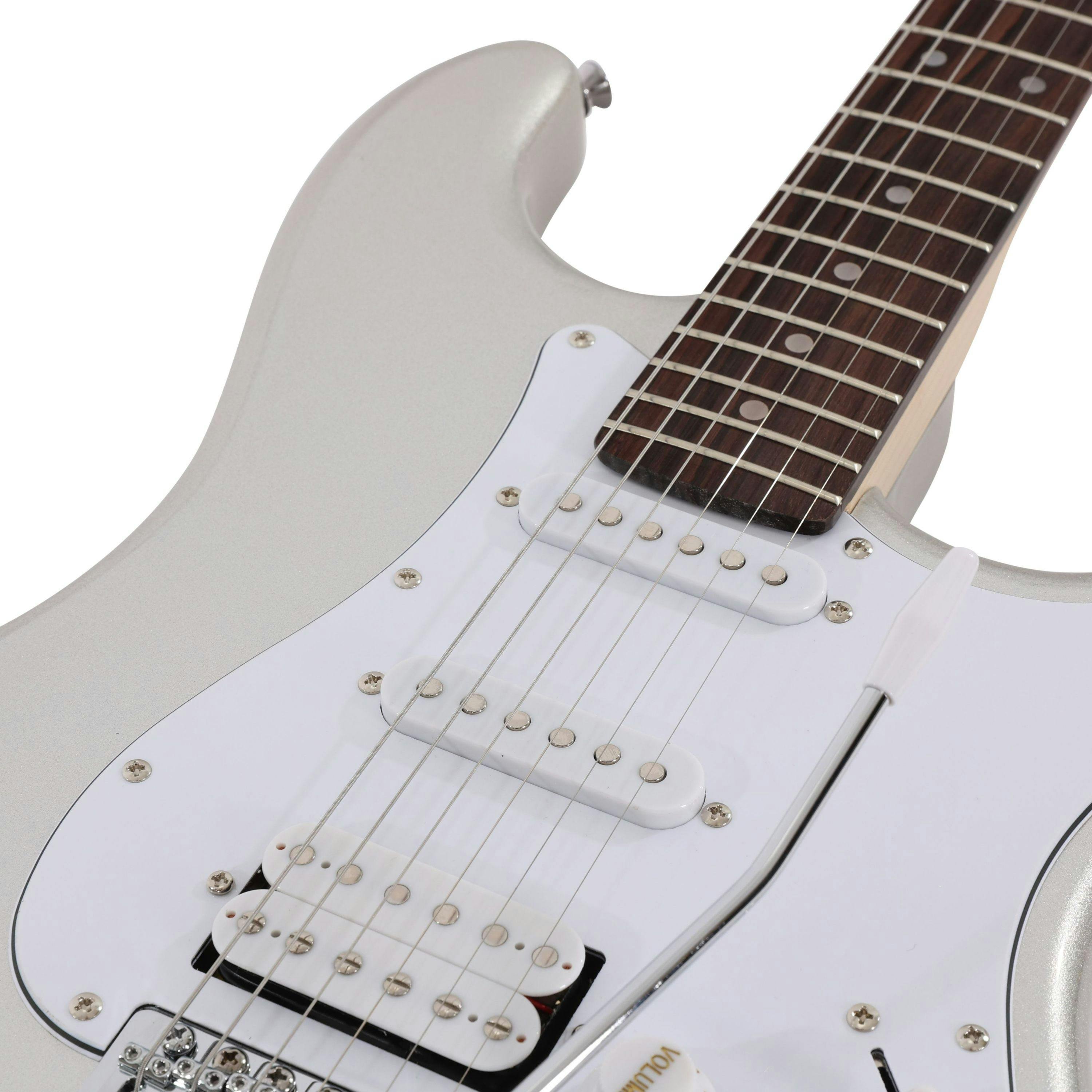 EastCoast ST2 HSS Electric Guitar in Slick Silver Metallic - 477408-EC-GS100H-SLS 5.jpg