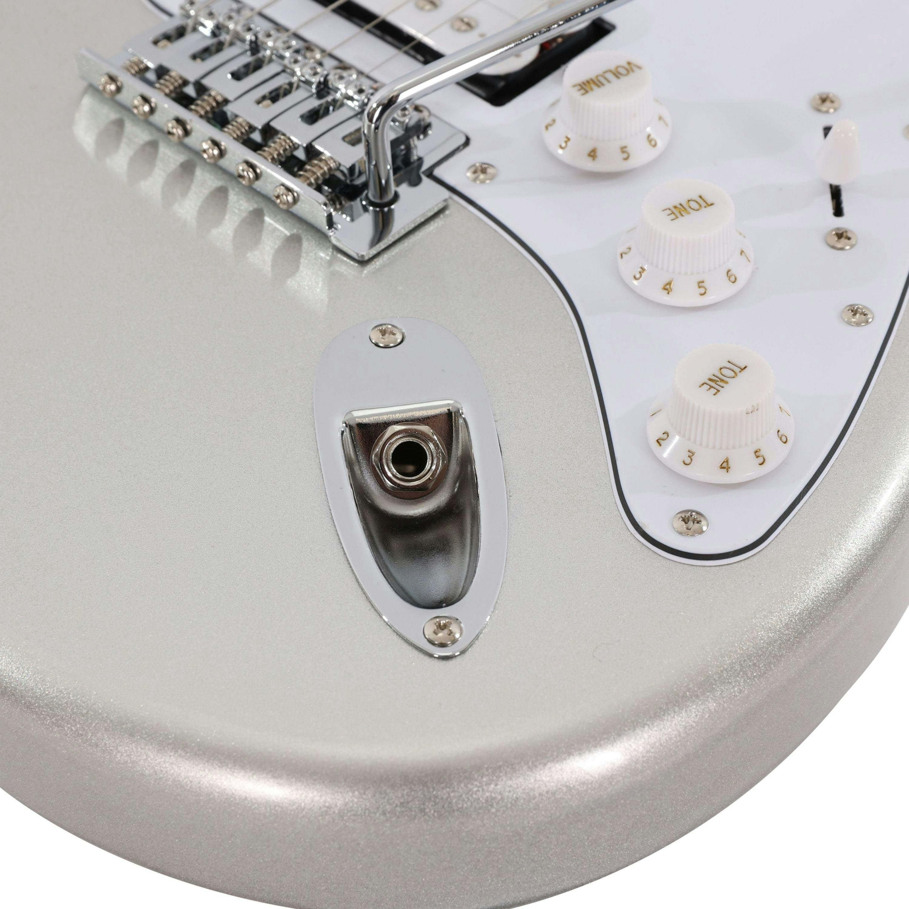 EastCoast ST2 HSS Electric Guitar in Slick Silver Metallic - 477409-EC-GS100H-SLS 6.jpg