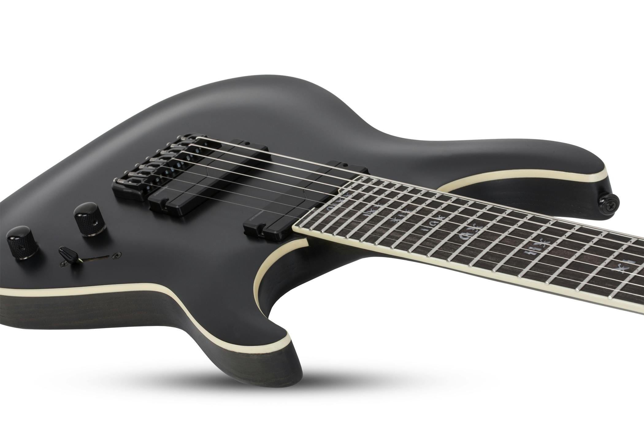 Schecter C-7 SLS Elite Evil Twin in Satin Black - Andertons Music Co.