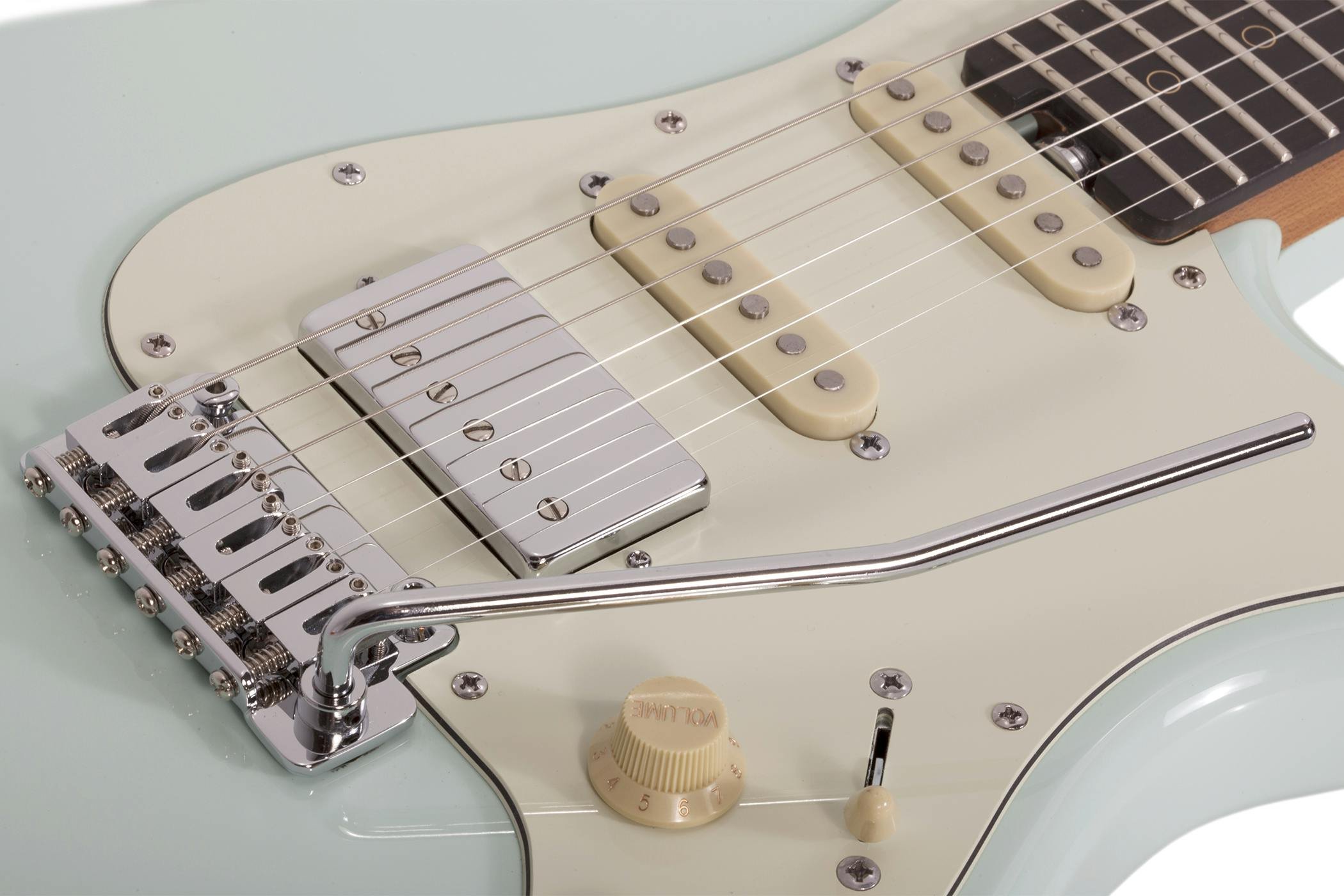 Schecter Nick Johnston Traditional HSS in Atomic Frost - 373998-NICK JOHNSTON DS HSS AFST TREM FAR.jpg