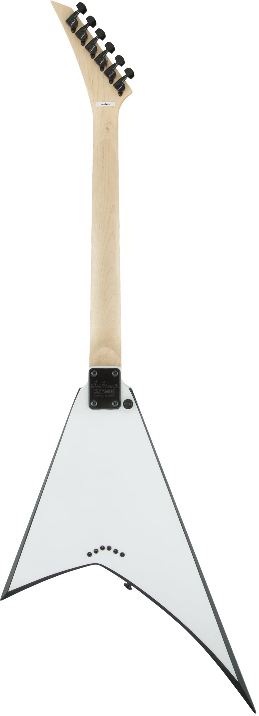 Jackson Guitar JS32T Rhoads in White with Black Bevels and