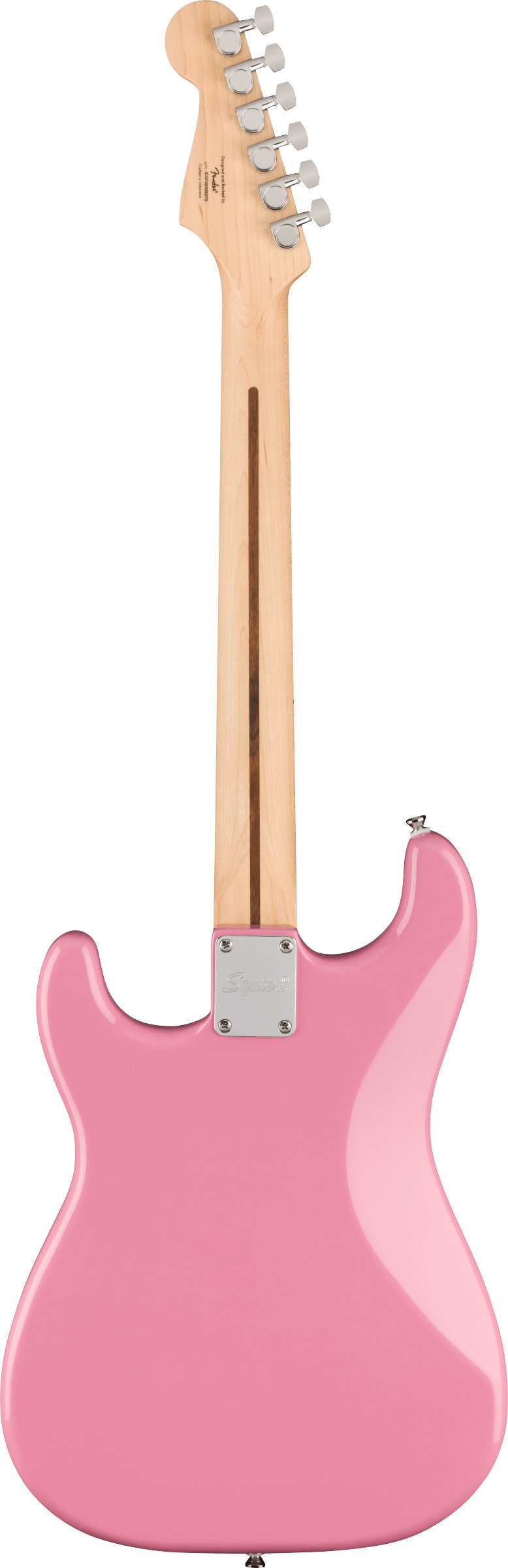 Squier Sonic Stratocaster HT H Electric Guitar in Flash Pink - 0373302555-Squier-Sonic-Stratocaster-HT-H-Flash-Pink-Back.jpg