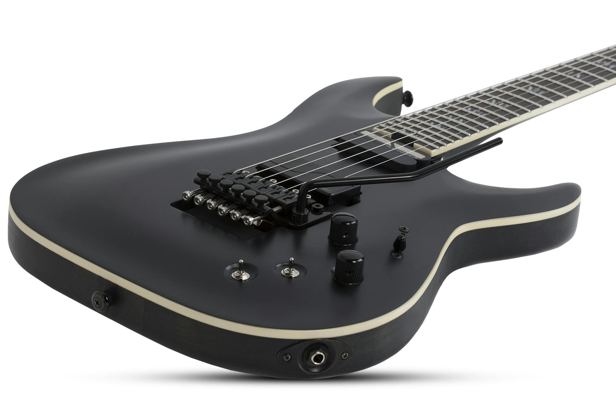 Schecter C-1 FR S SLS Elite Evil Twin in Satin Black - Andertons