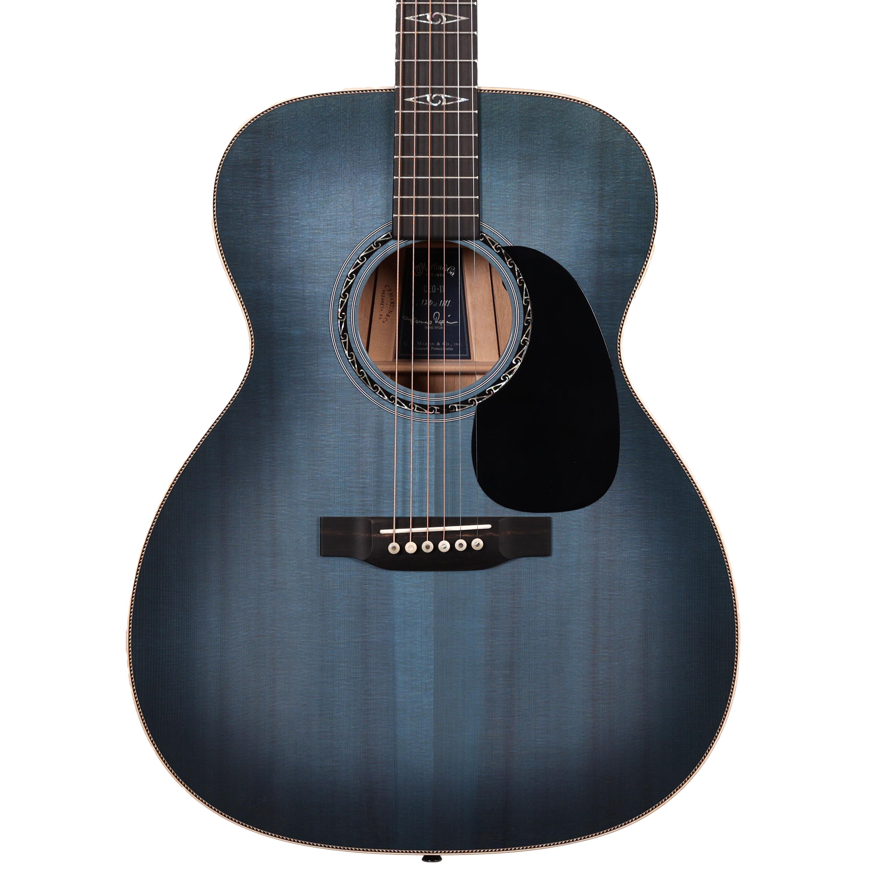 Martin Limited Edition CEO-11 Electro Acoustic Guitar in New Horizons Blue Burst Martin Limited Edition CEO-11 Electro Acoustic Guitar in New Horizons Blue Burst