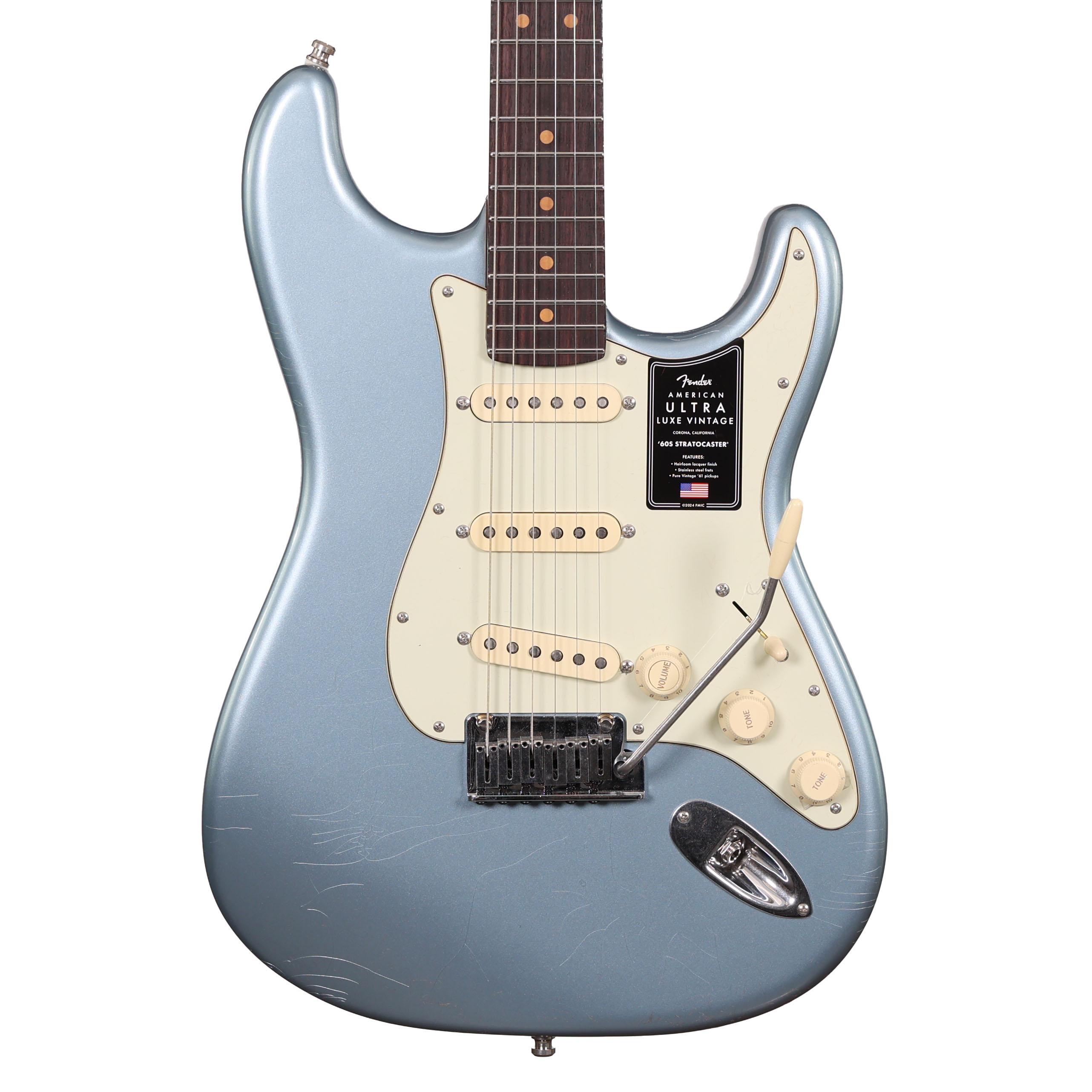 Fender American Ultra Luxe Vintage '60s Stratocaster in Ice Blue Metallic