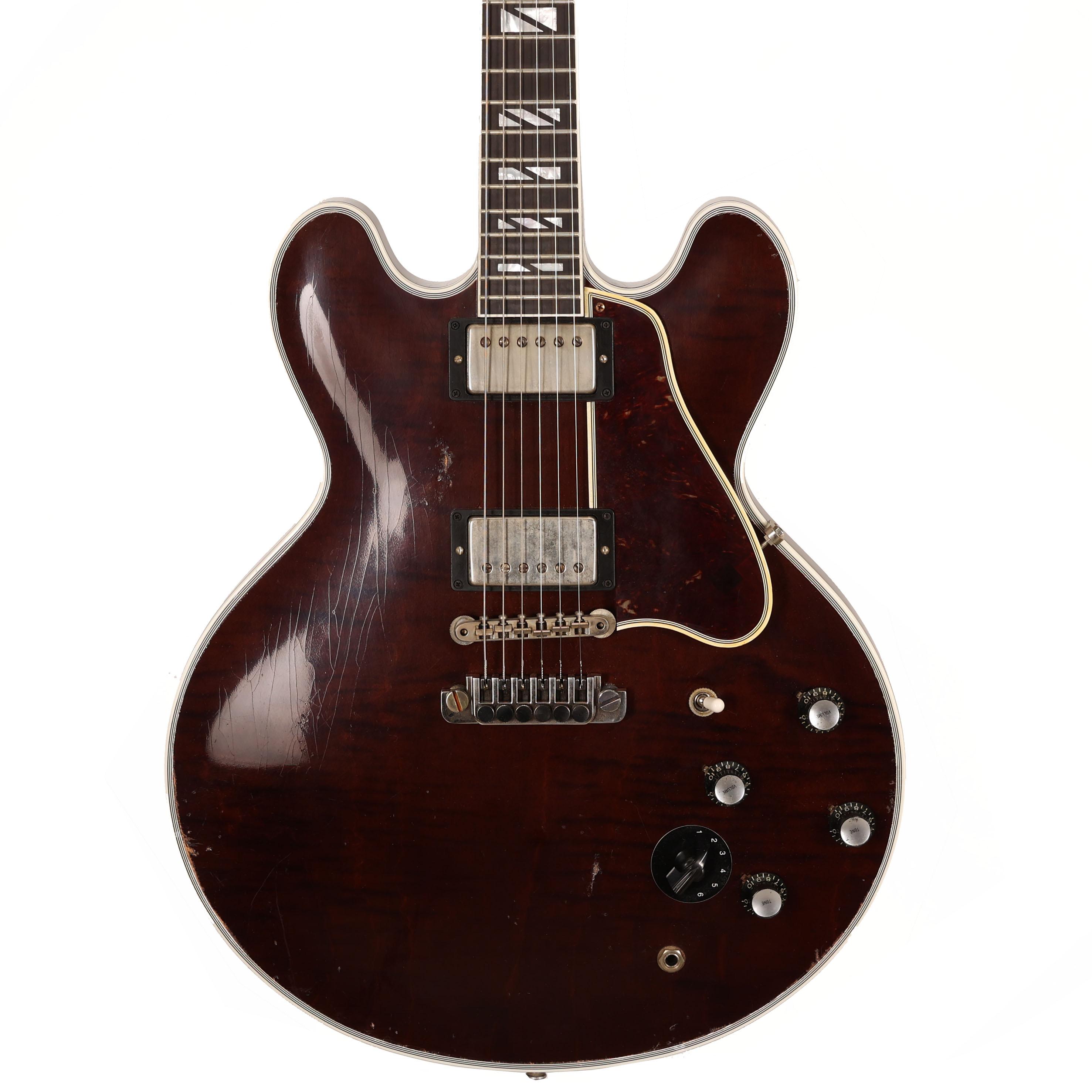 Gibson Custom Shop B.B. King Lucille Legacy Figured Semi-Hollow Electric Guitar in Dark Walnut, Heavy Aged