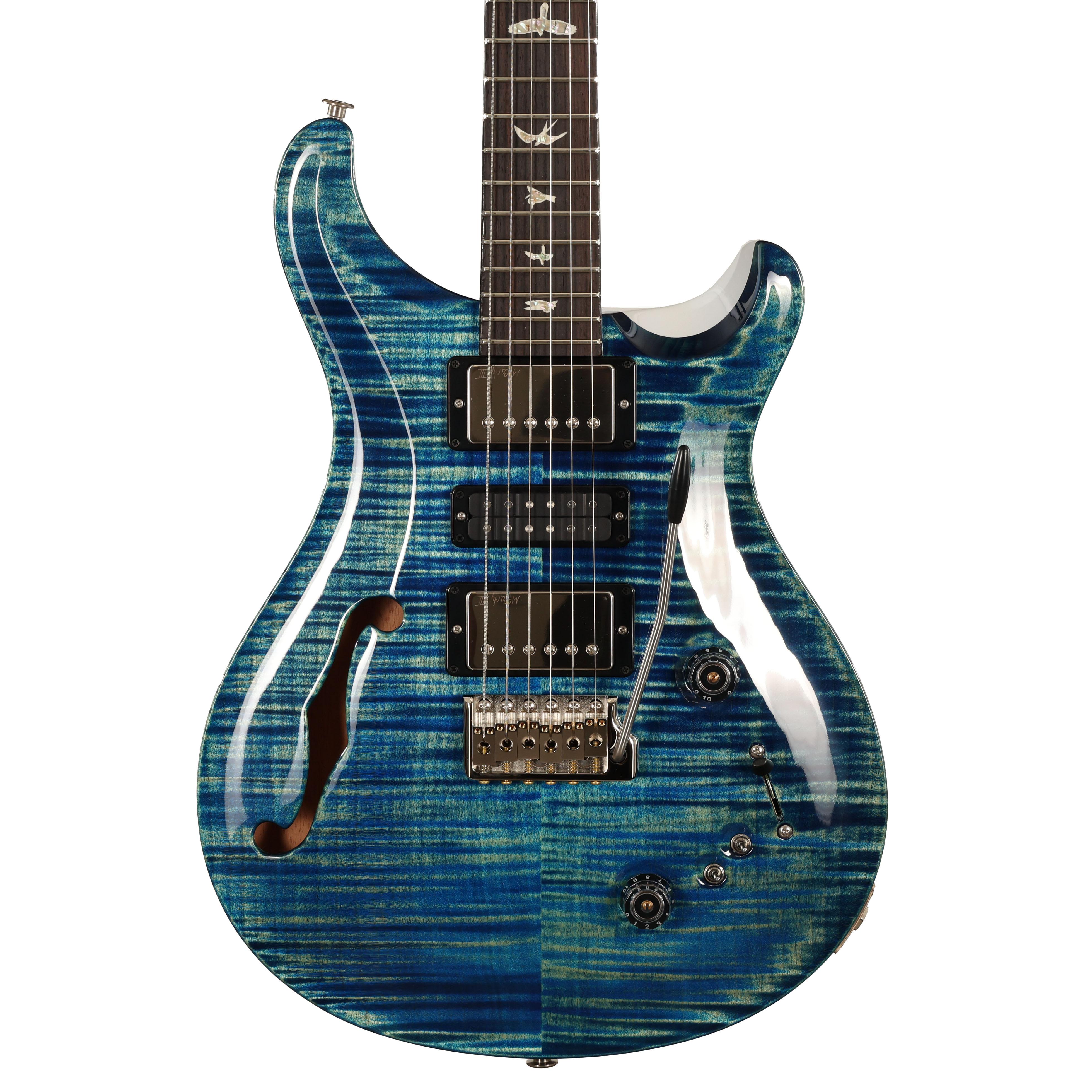 PRS S2 Vela Semi-Hollow Electric Guitar in Platinum Metallic