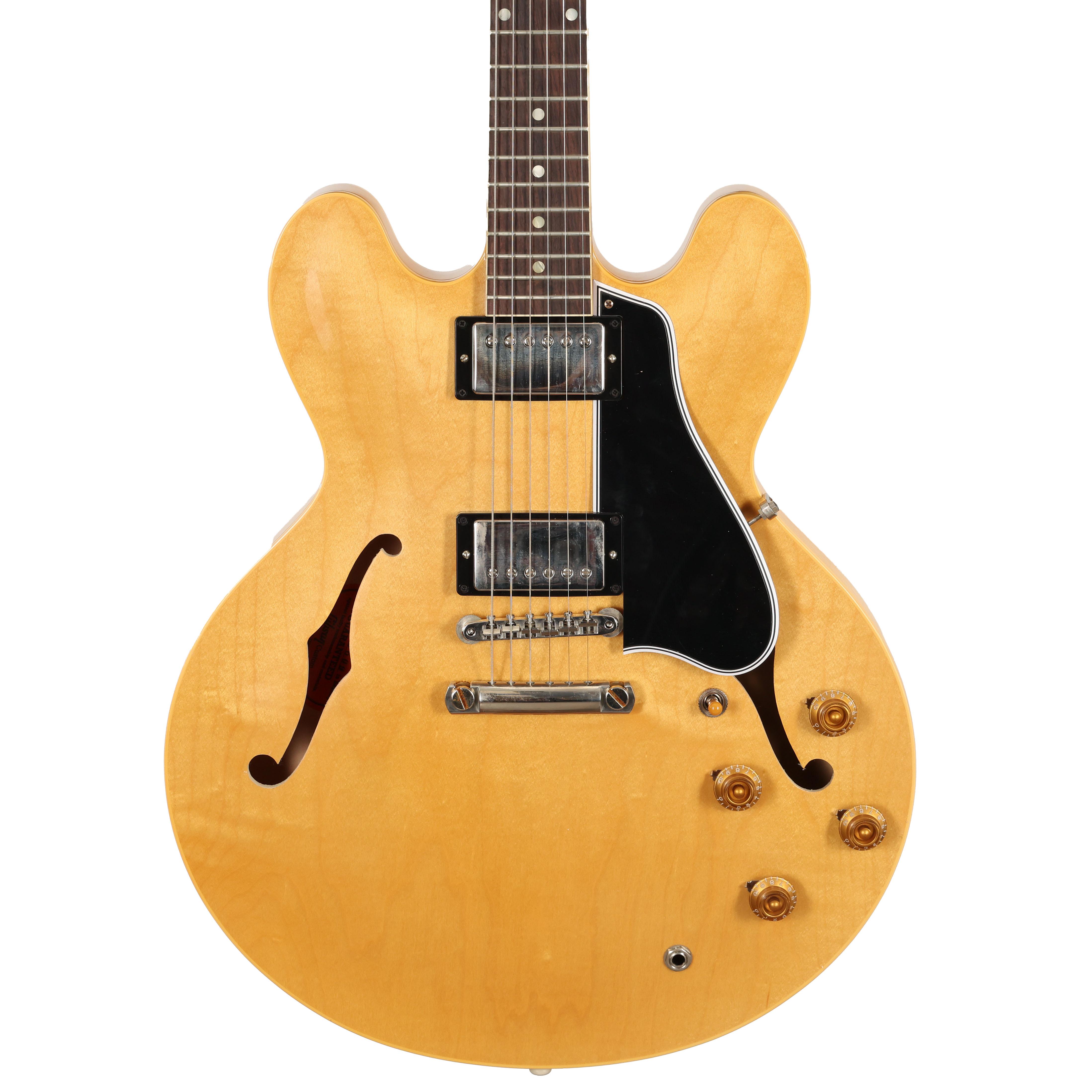 Gibson Custom Shop 1959 ES-335 Reissue VOS Semi Hollow Electric Guitar in Vintage Natural