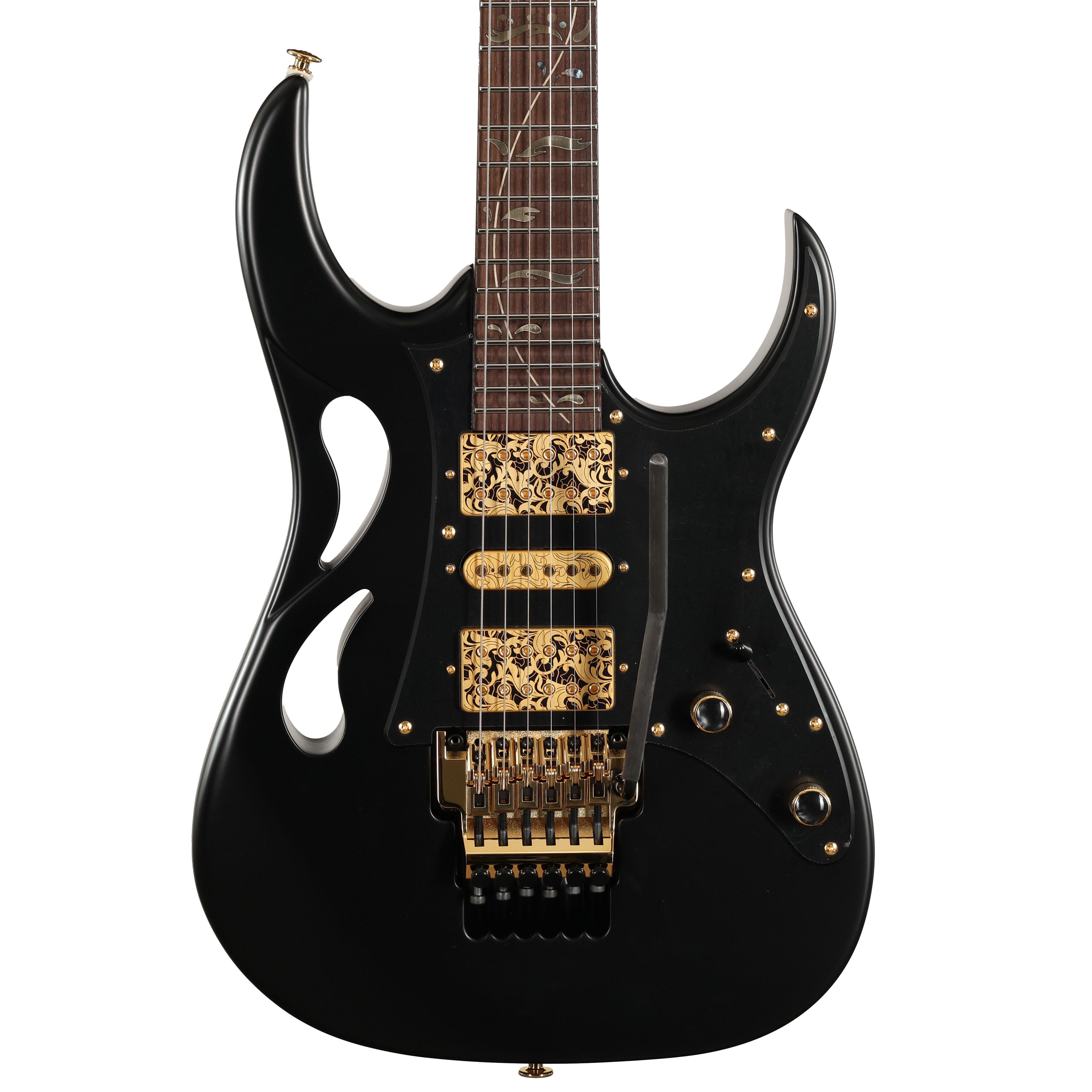 Ibanez Steve Vai Signature PIA Guitar in Onyx Black - Andertons