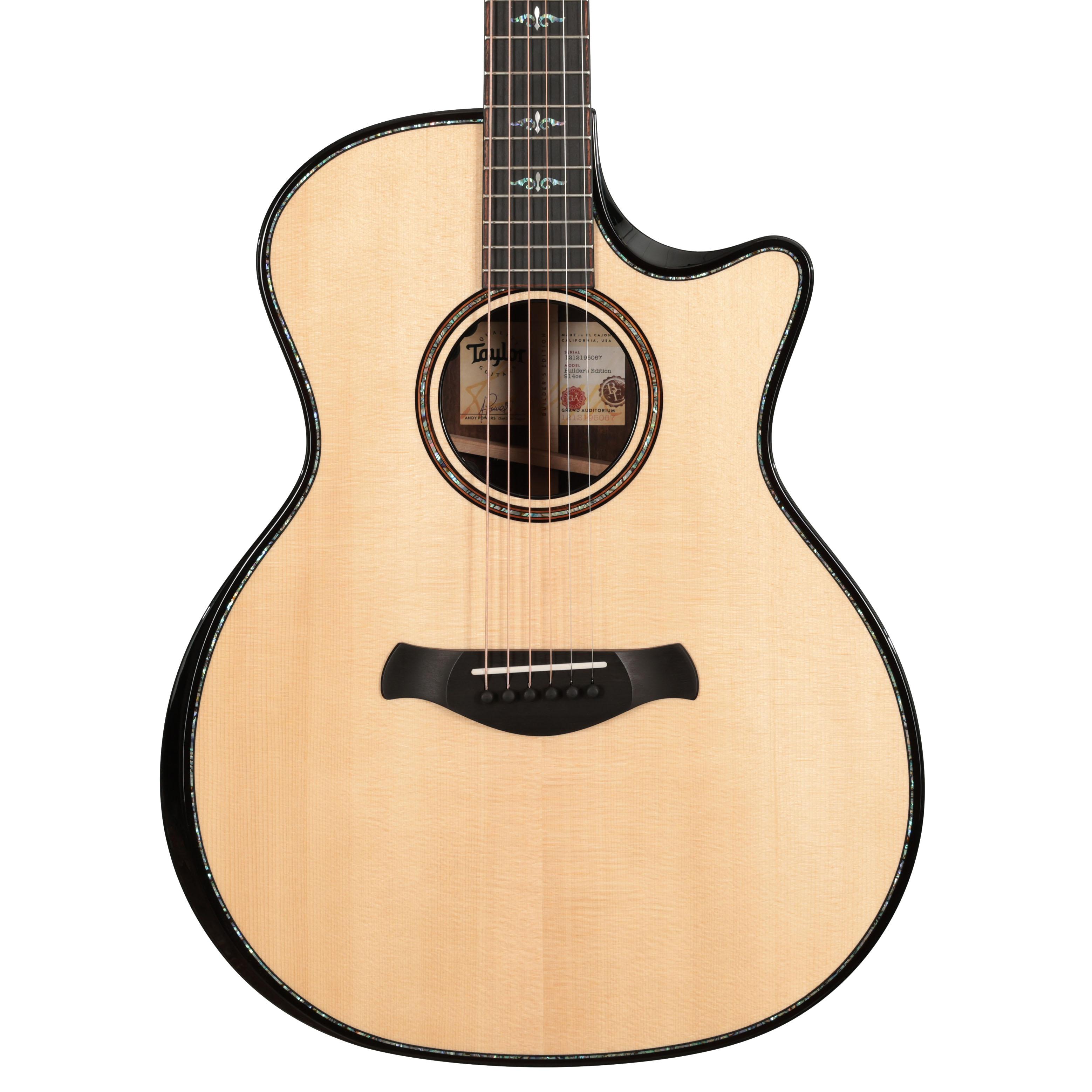 Taylor Next Generation 914ce Lutz Spruce Builders Edition Electro Acoustic Guitar in Kona Edgeburst Taylor Next Generation 914ce Lutz Spruce Builders Edition Electro Acoustic Guitar in Kona Edgeburst