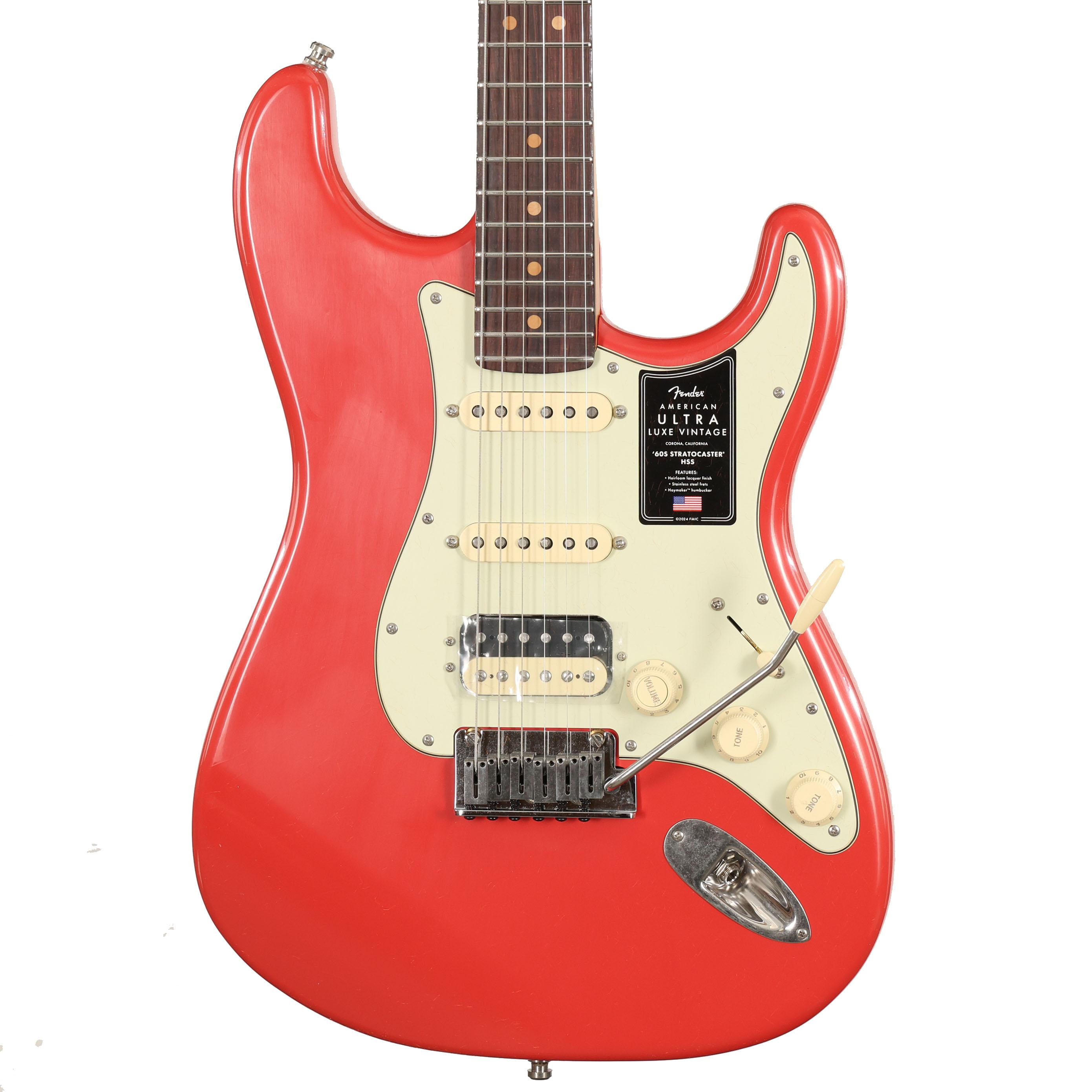 Fender American Ultra Luxe Vintage '60s Stratocaster HSS in Fiesta Red