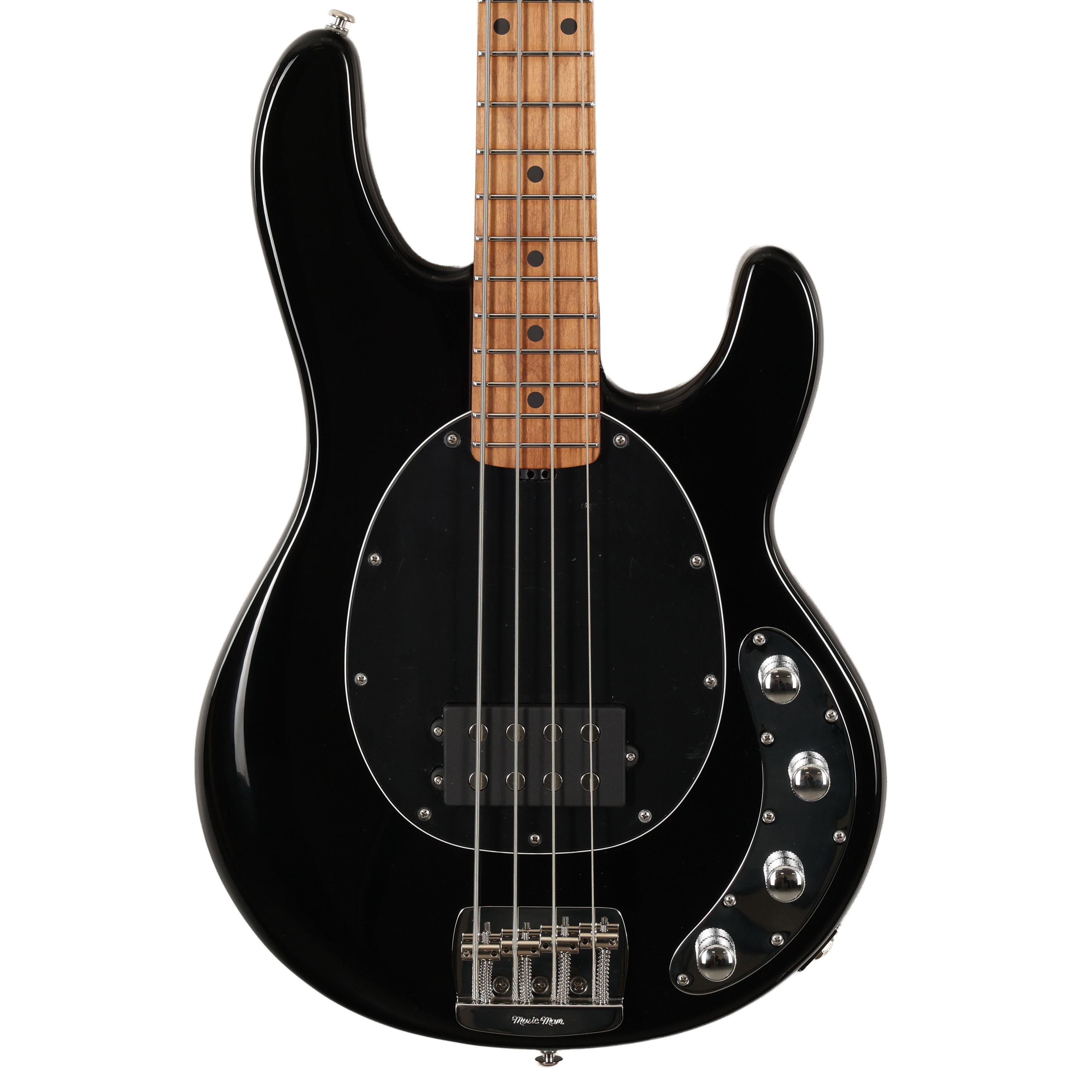 Music Man StingRay Special - Black - Roasted Maple/Maple - Black PG - Chrome