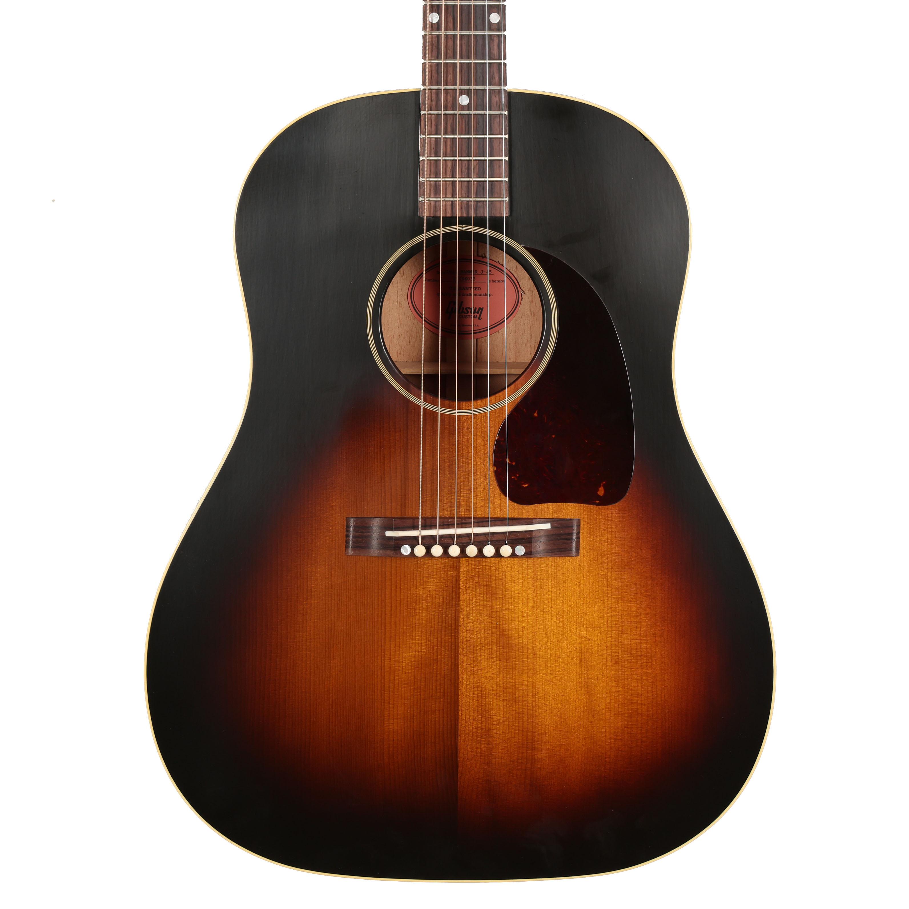 ギター Gibson Custom Shop Murphy Lab J-45 Gibson Murphy Lab 1942 Banner J-45 Light Aged Acoustic Guitar in