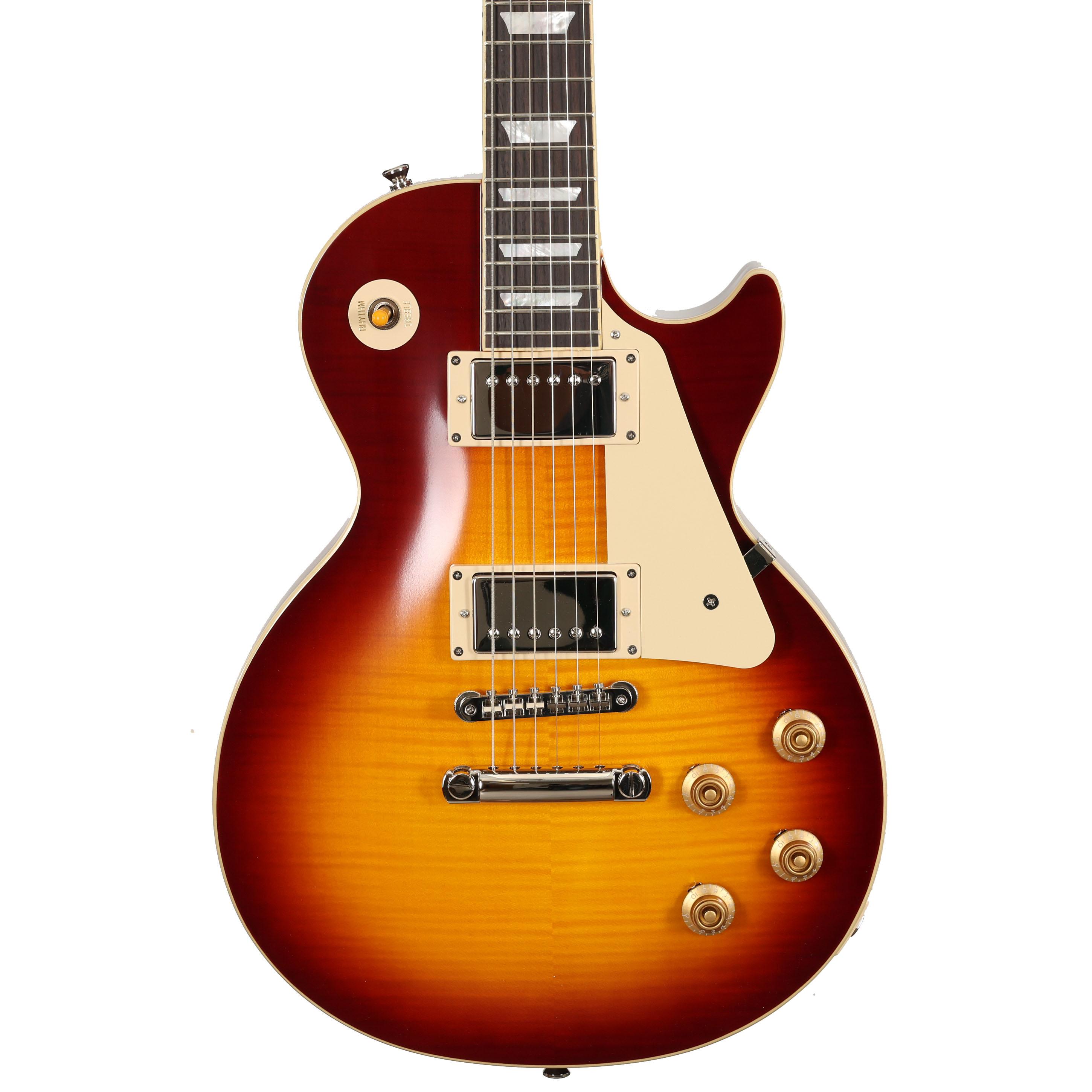 Epiphone Inspired by Gibson Custom 1959 Les Paul Standard Reissue Electric Guitar in Deep Cherry Sunburst