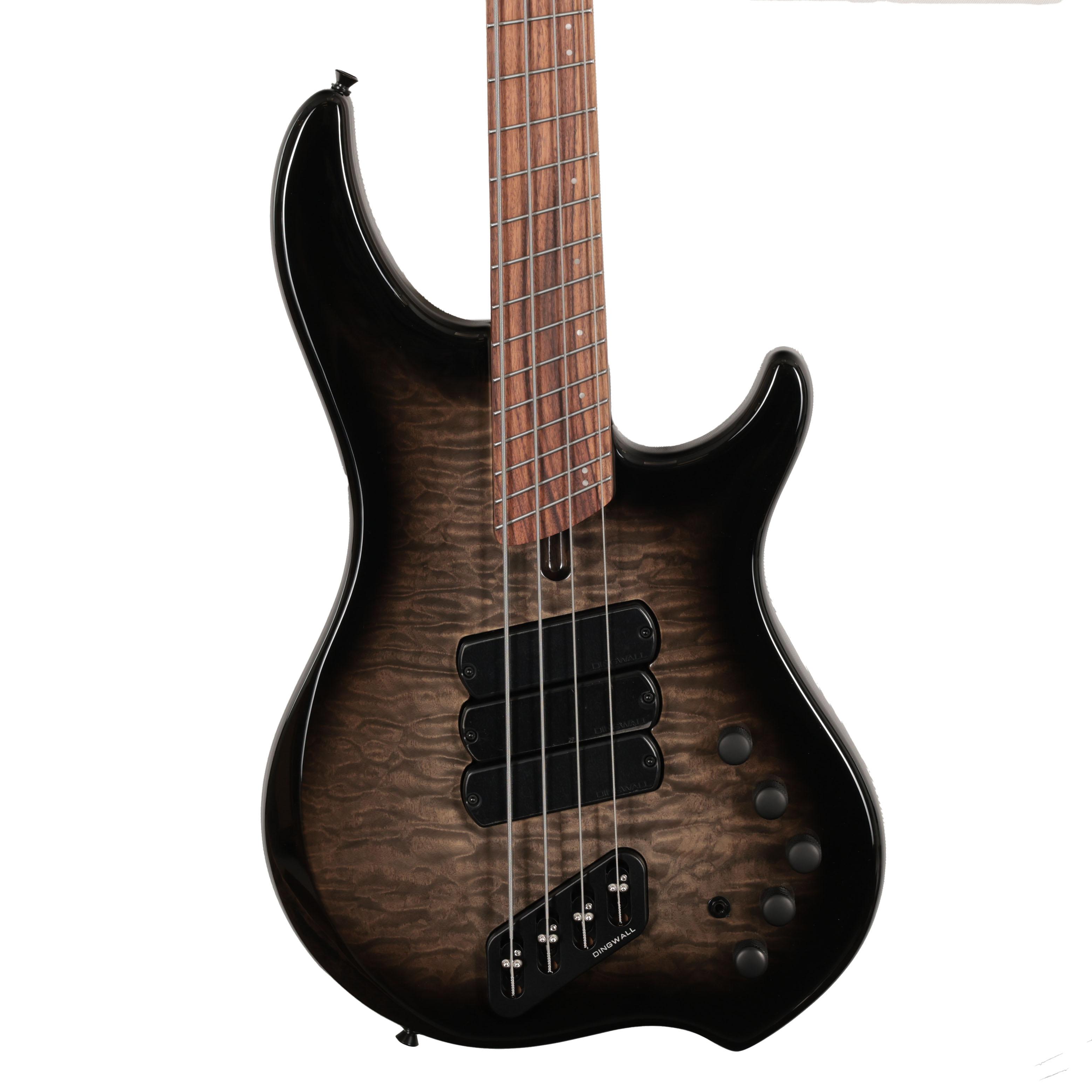Dingwall Combustion 3 4-String Bass Guitar Quilted Top 2 Tone Burst, Pau Ferro Board Dingwall Combustion 3 4-String Bass Guitar Quilted Top 2 Tone Burst, Pau Ferro Board