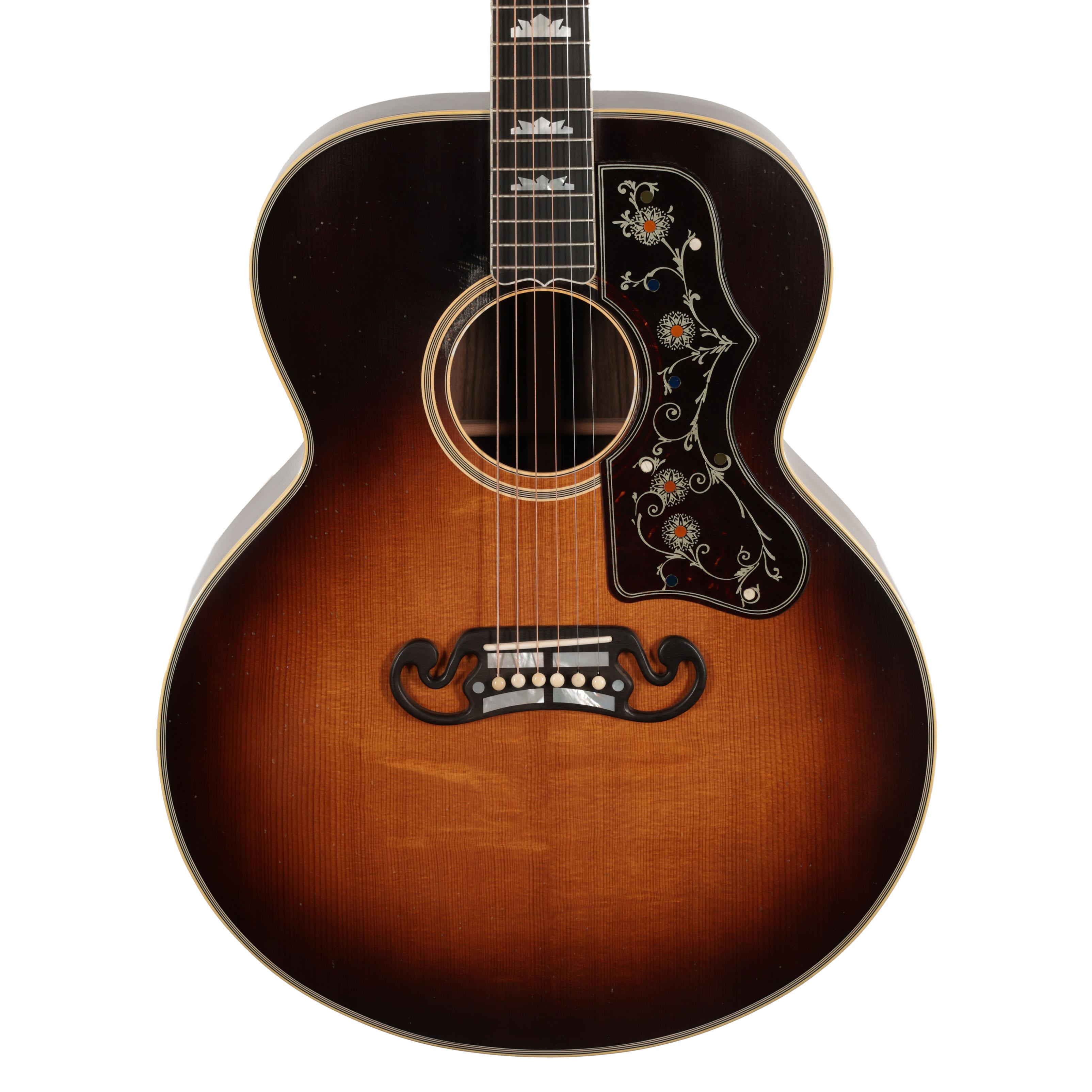 Gibson Custom Shop Pre-War SJ-200 Rosewood Acoustic Guitar in Light Aged Vintage Sunburst