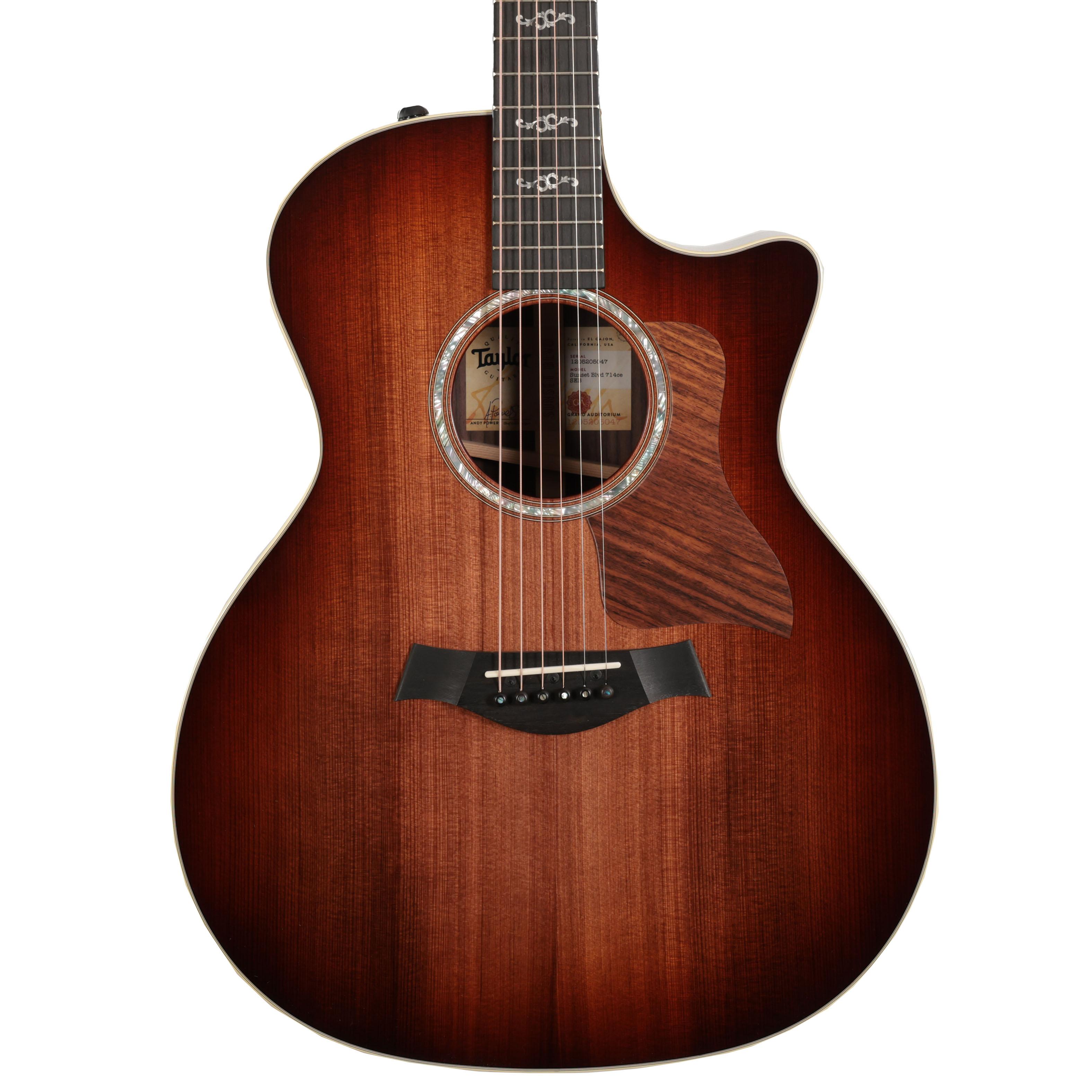 Taylor Sunset Boulevard Collection 714ce Electro Acoustic in Sunset Edgeburst Taylor Sunset Boulevard Collection 714ce Electro Acoustic in Sunset Edgeburst