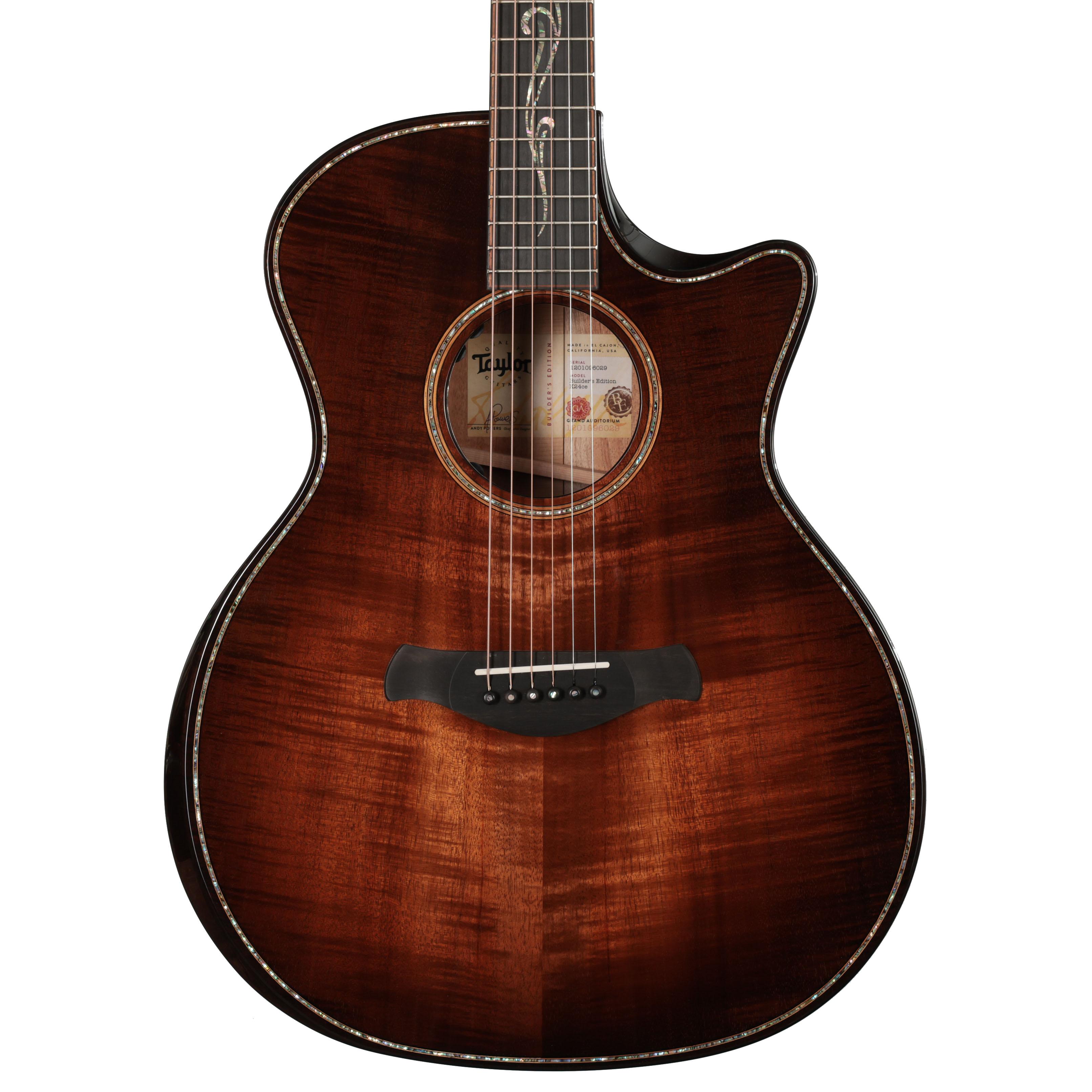 Taylor Builders Edition K24ce Next Generation Hawaiian Koa Electro Acoustic Guitar in Shaded Edgeburst